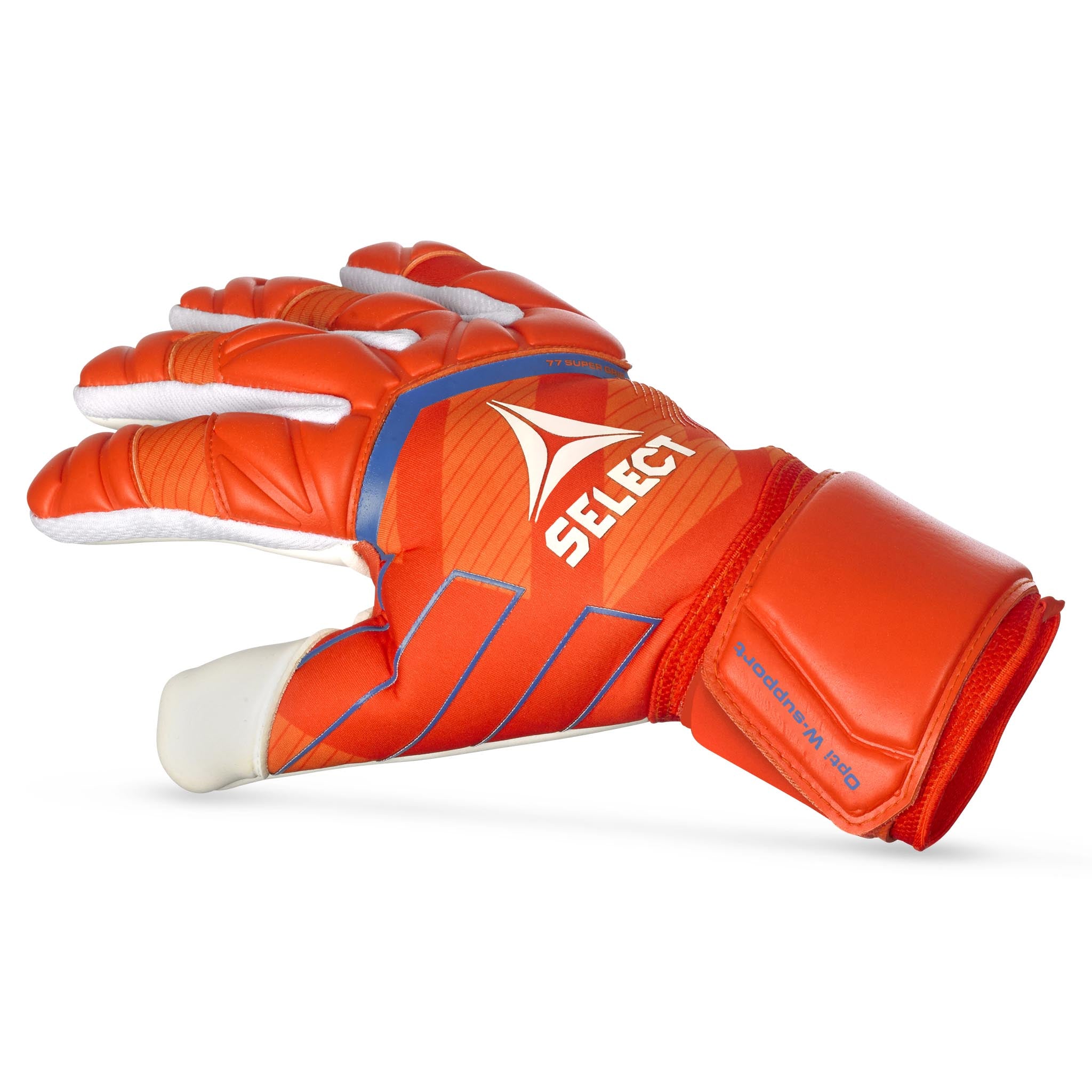 Goalkeeper gloves - 77 Super Grip #colour_orange/white #colour_orange/white