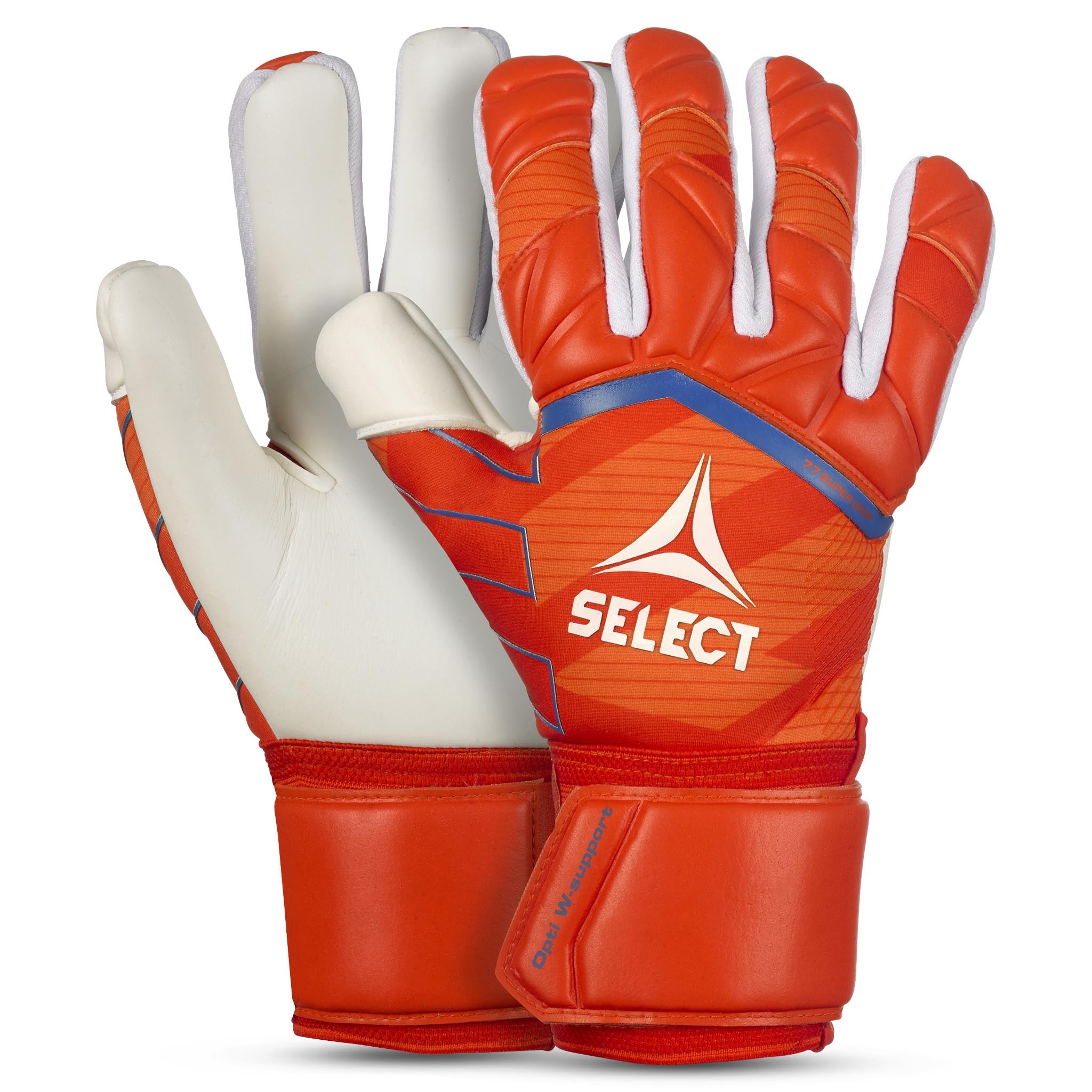 Goalkeeper gloves - 77 Super Grip #colour_orange/white