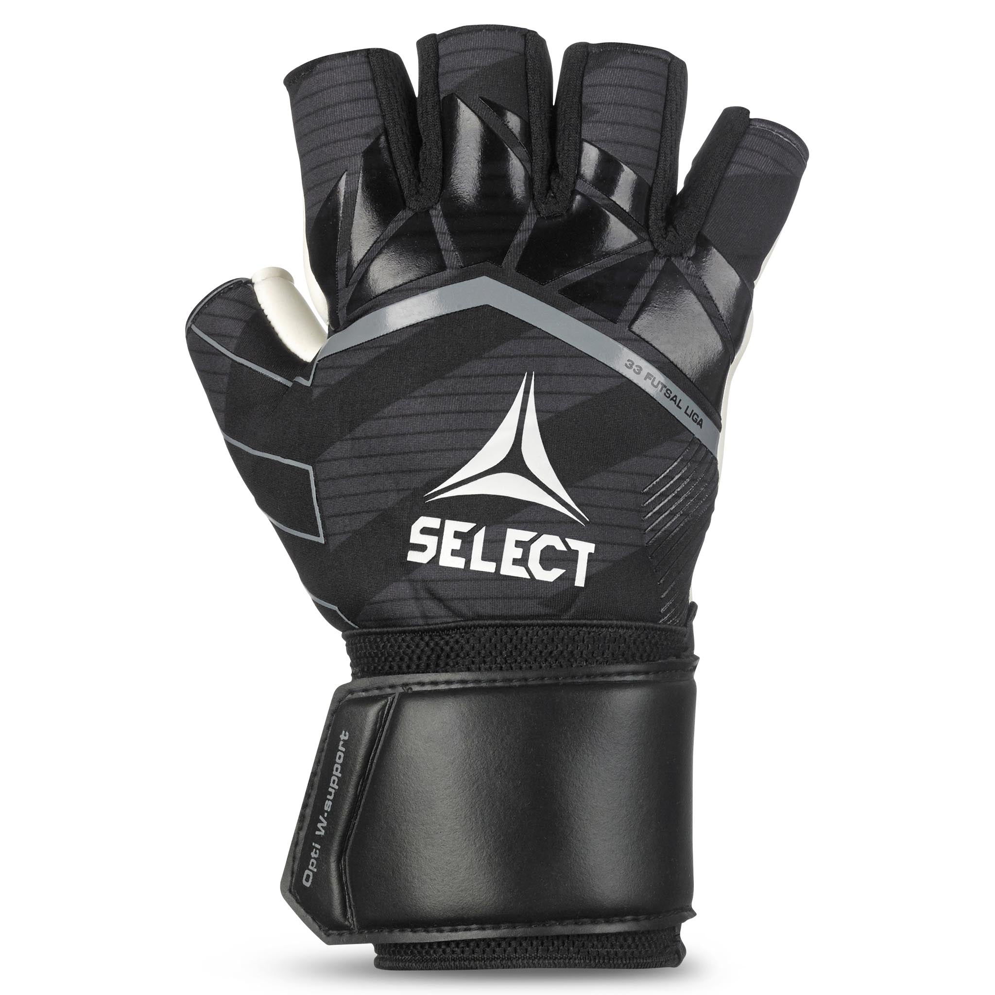 Goalkeeper gloves - Futsal Liga #colour_black/white #colour_black/white