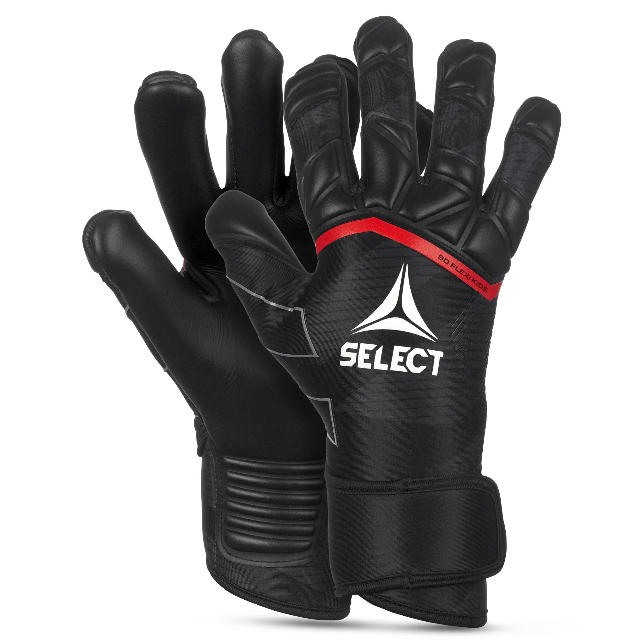 Goalkeeper gloves - 90 Flexi Kids #colour_black/red