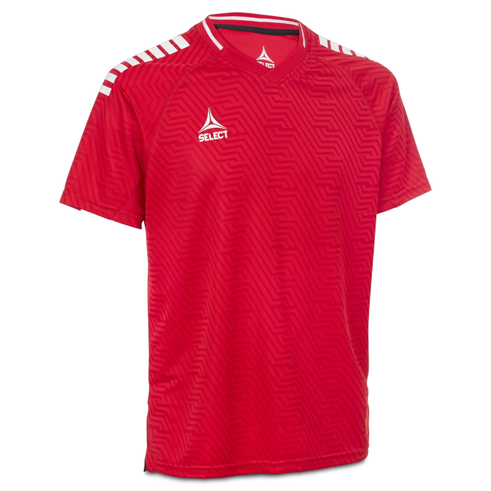 Monaco Player shirt S/S - Kids #colour_red/white