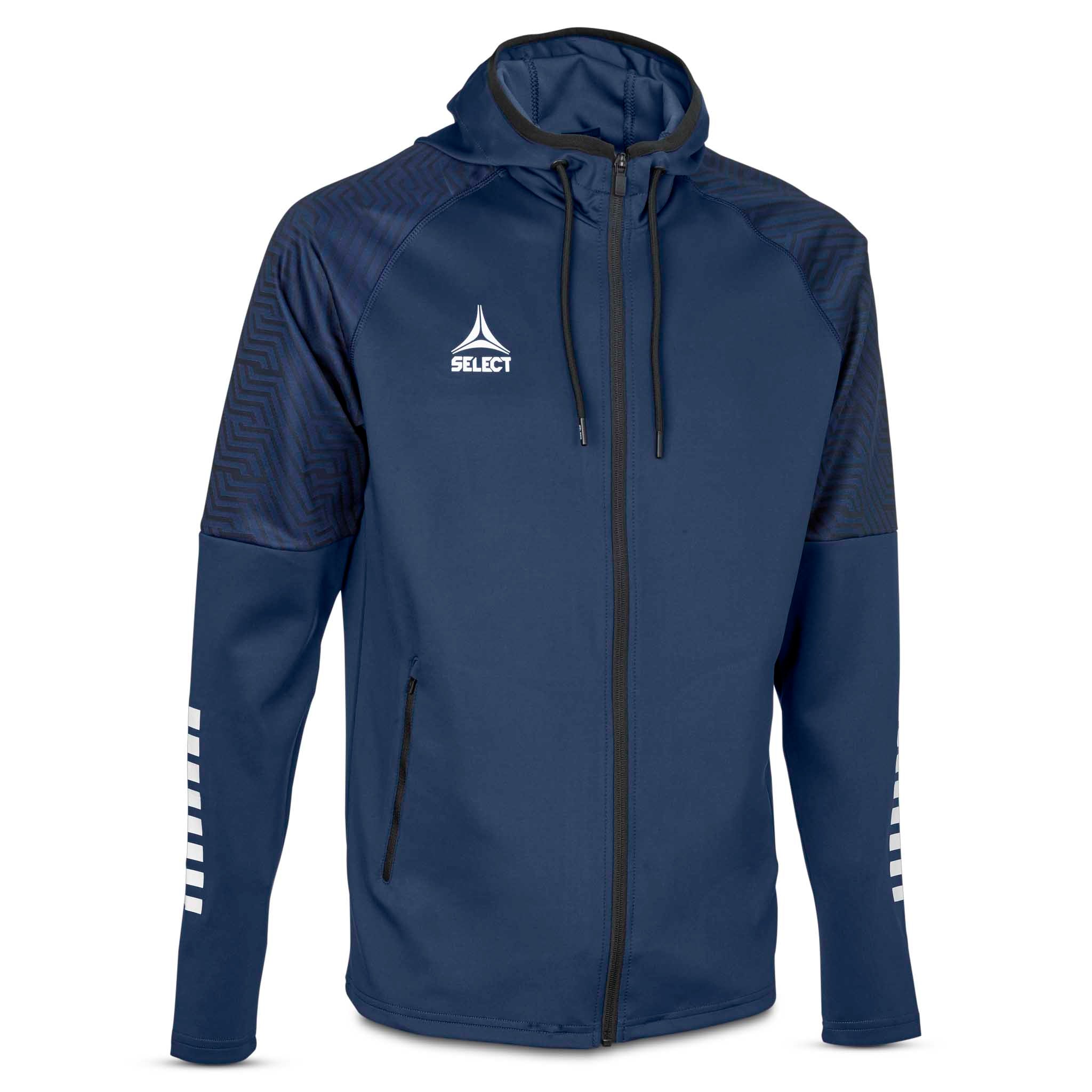 Monaco Zip hoodie #colour_navy/white