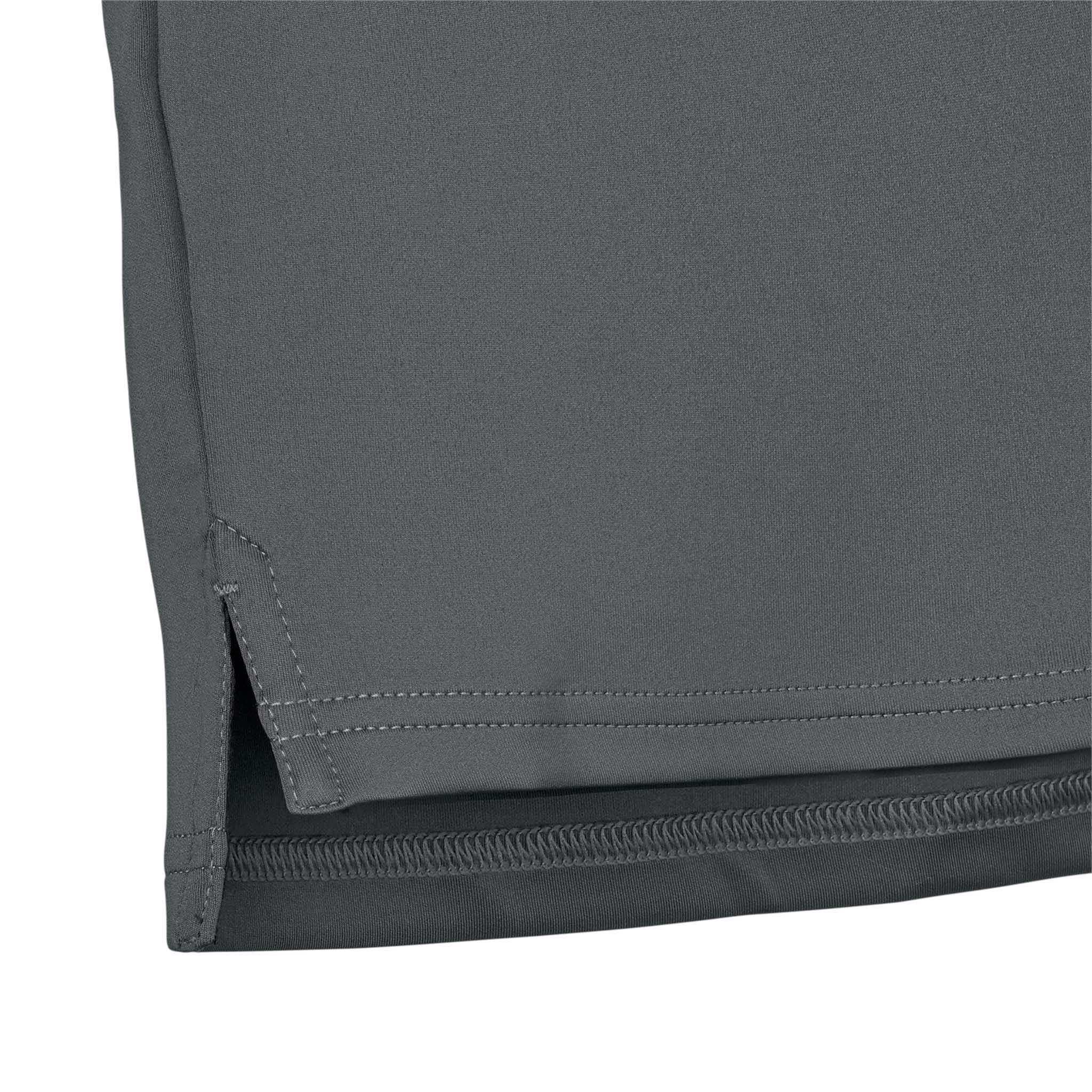 Closeup of grey Training sweat 1/2 zip Monaco v24, Match & Training wear, showing side hem detail and stitching