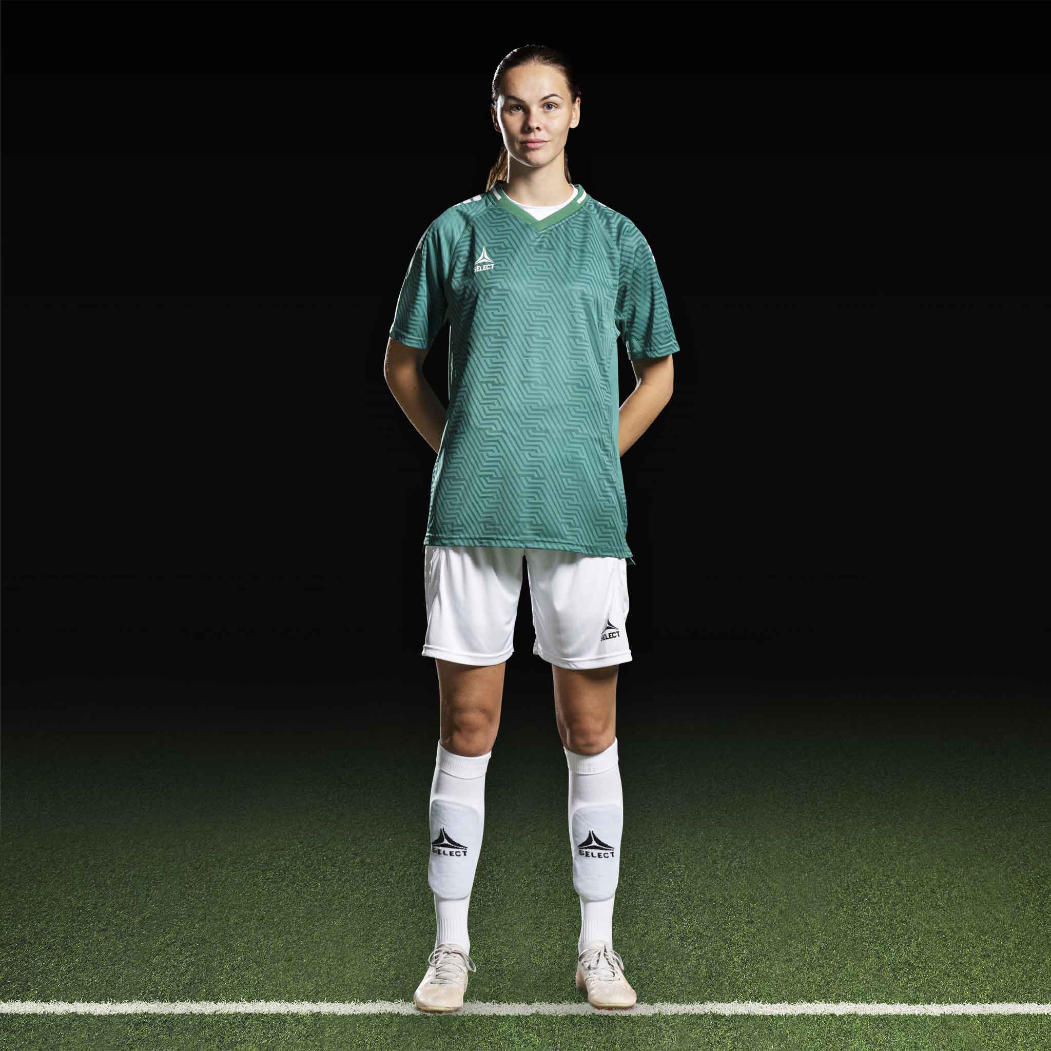 Monaco Player shorts #colour_green/white #colour_white/white