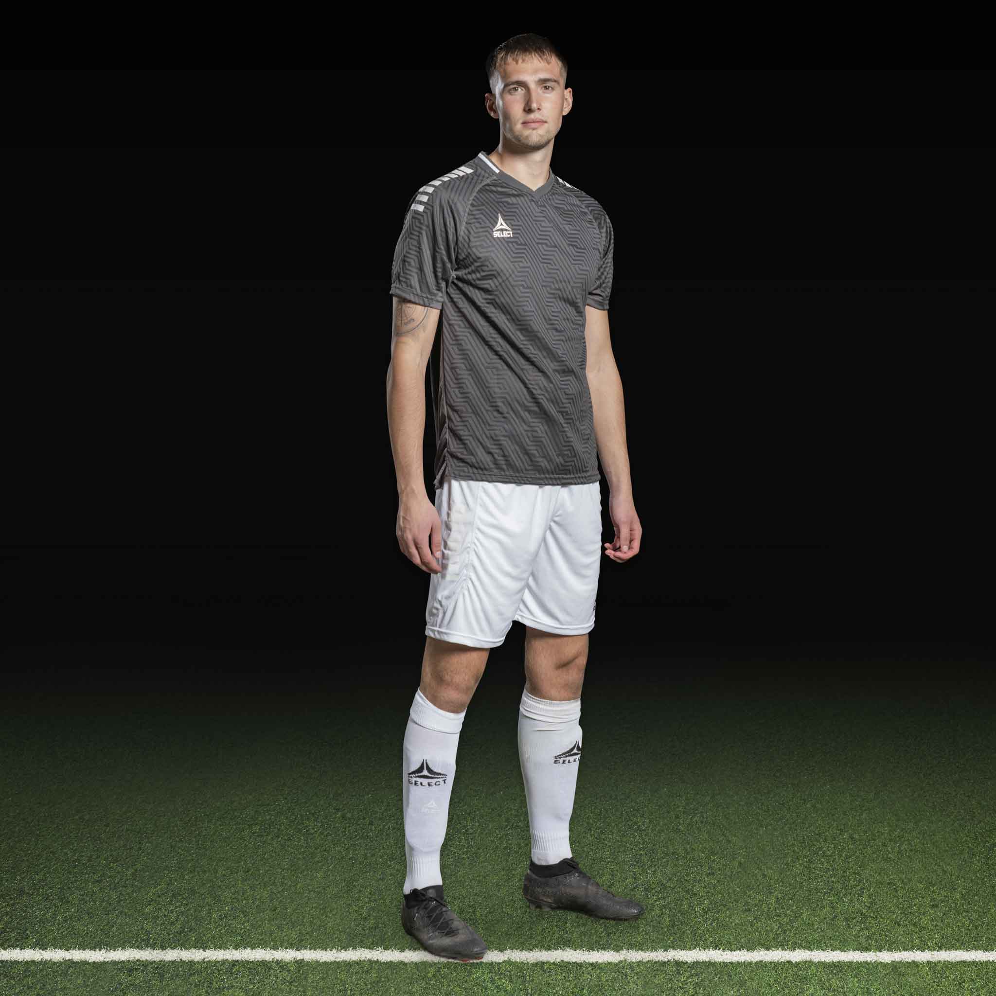 Monaco Player shirt S/S #colour_grey/white #colour_grey/white