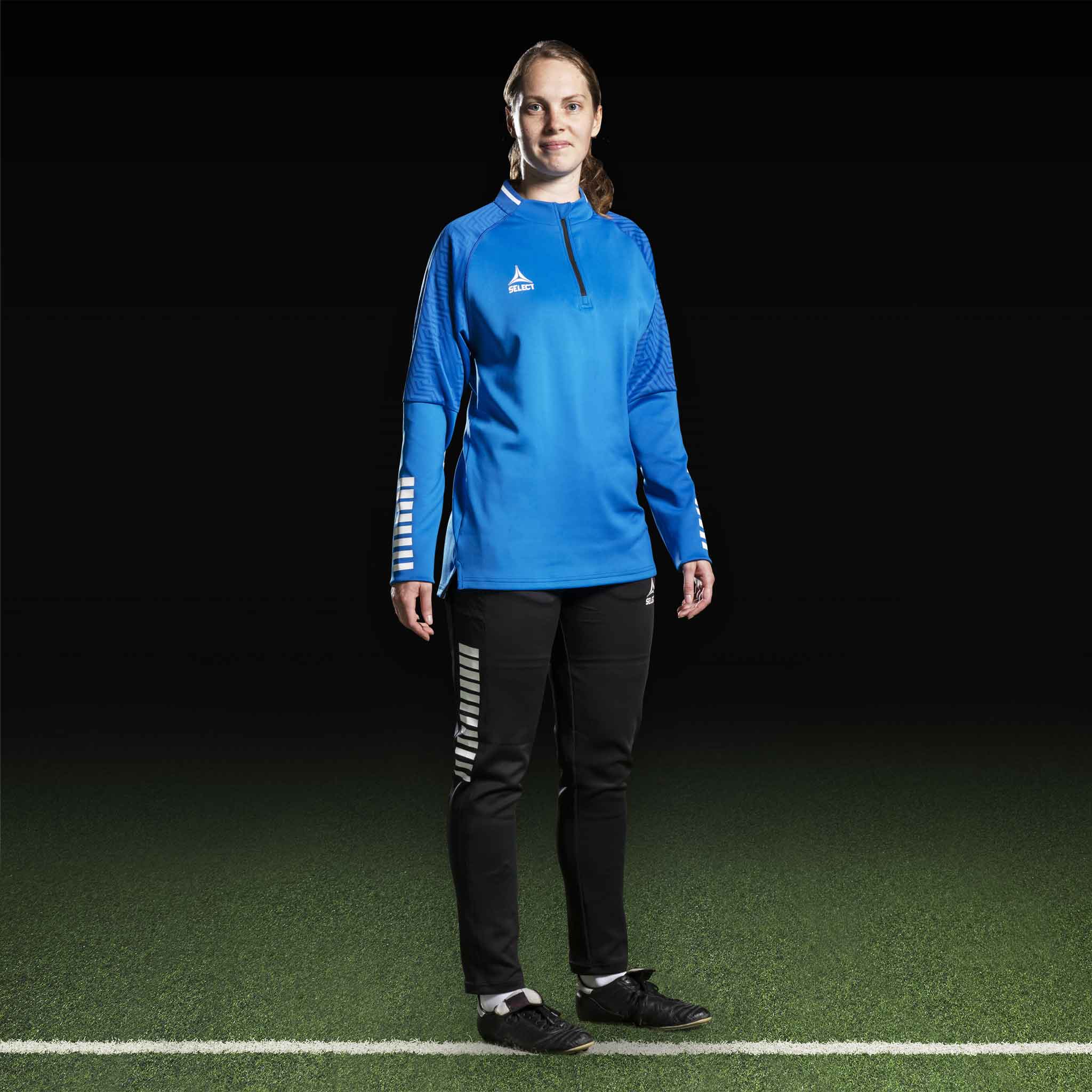 Monaco Training sweat 1/2 zip #colour_blue/white #colour_blue/white