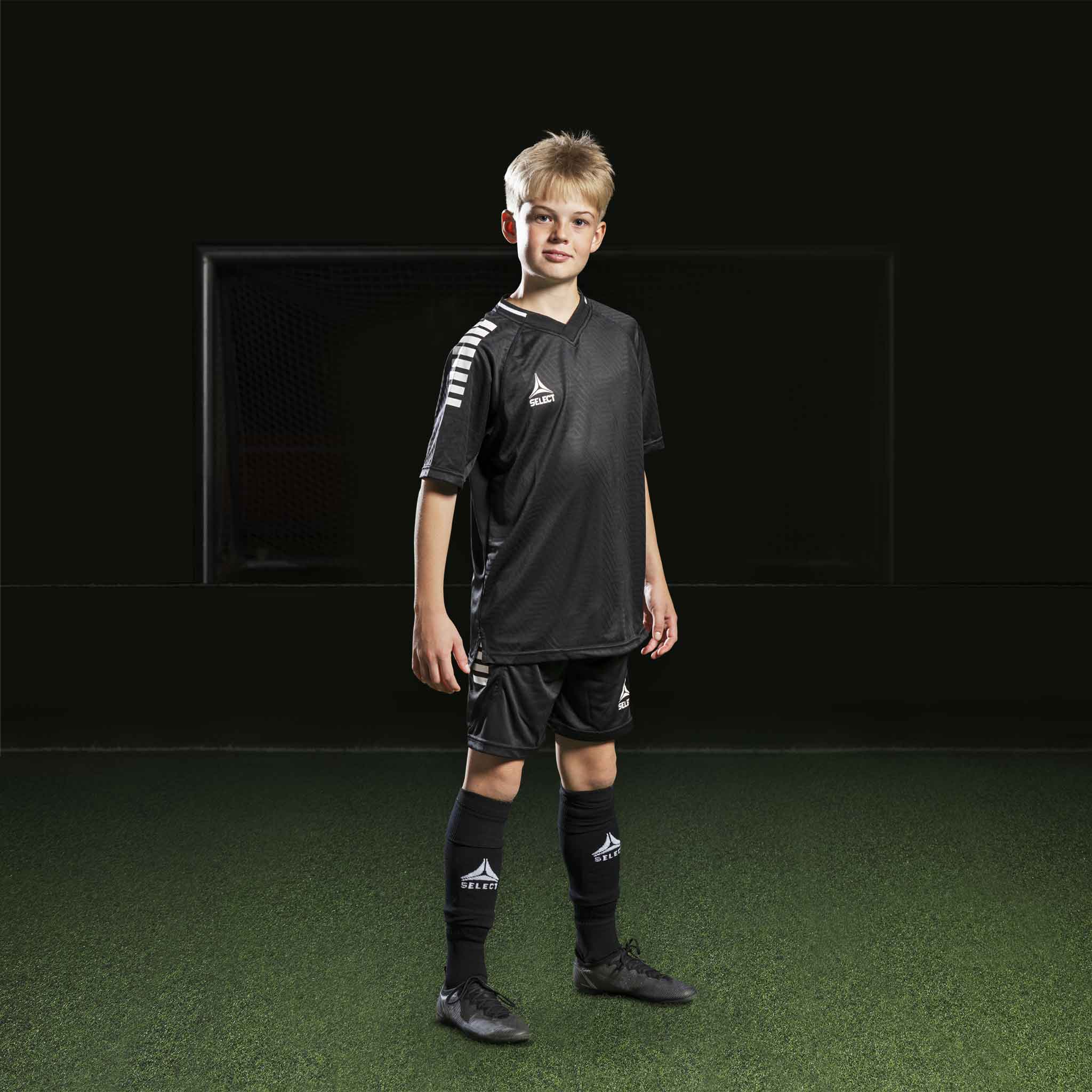 Monaco Player shirt S/S - Kids #colour_black/white #colour_black/white