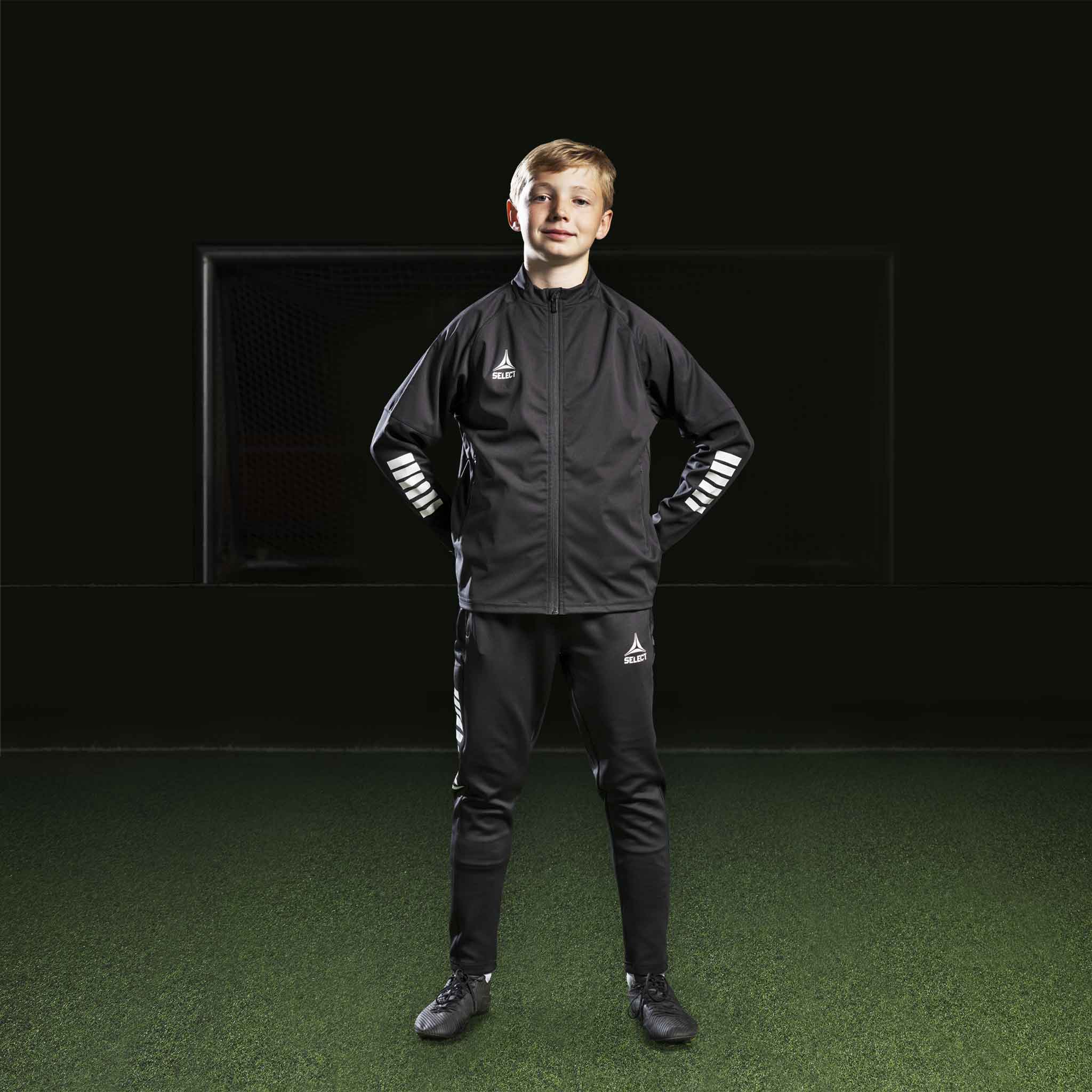 Monaco Training jacket - Kids #colour_black/white #colour_black/white