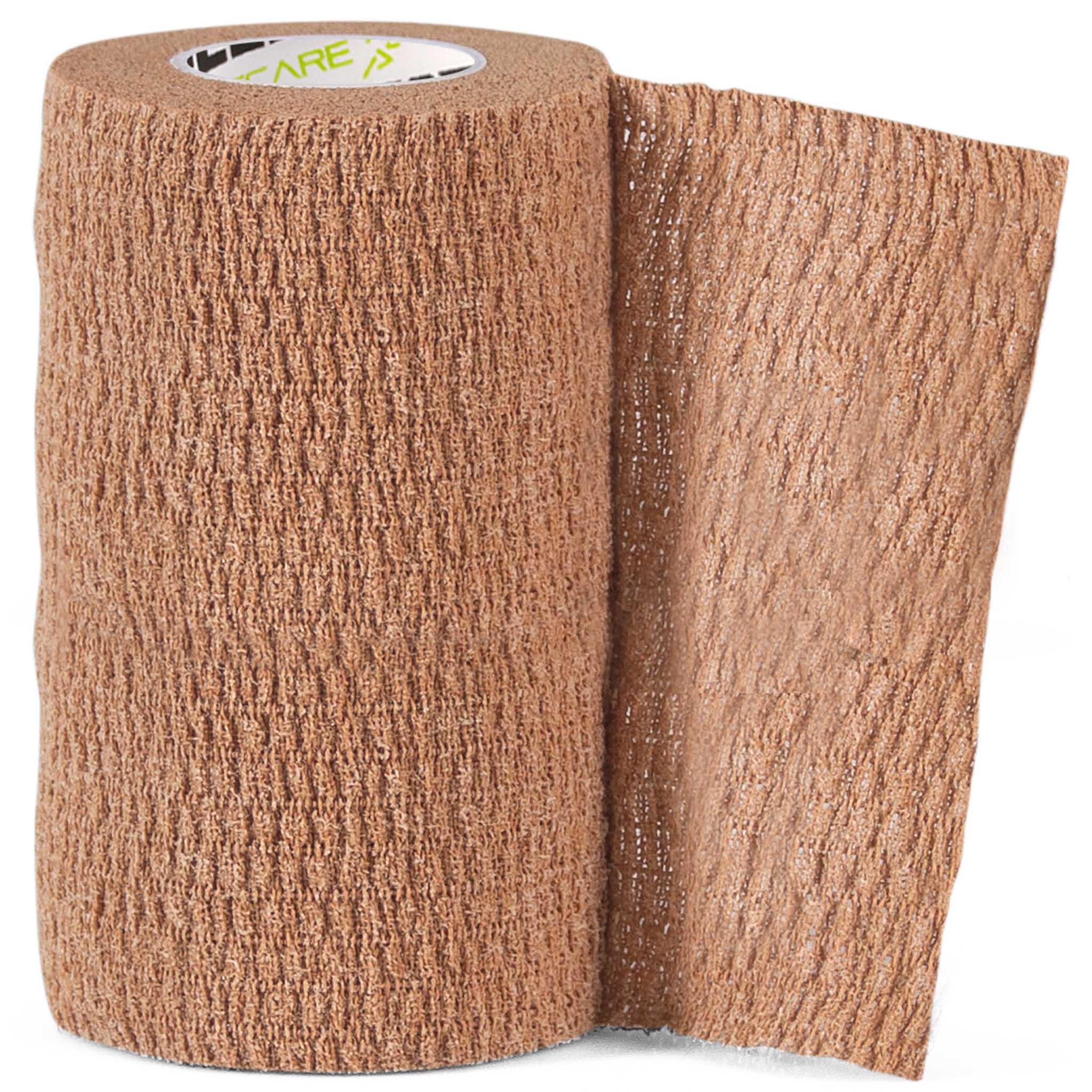 Front page of beige Stretch Bandage, Sports care, self-adhesive elastic football wrap