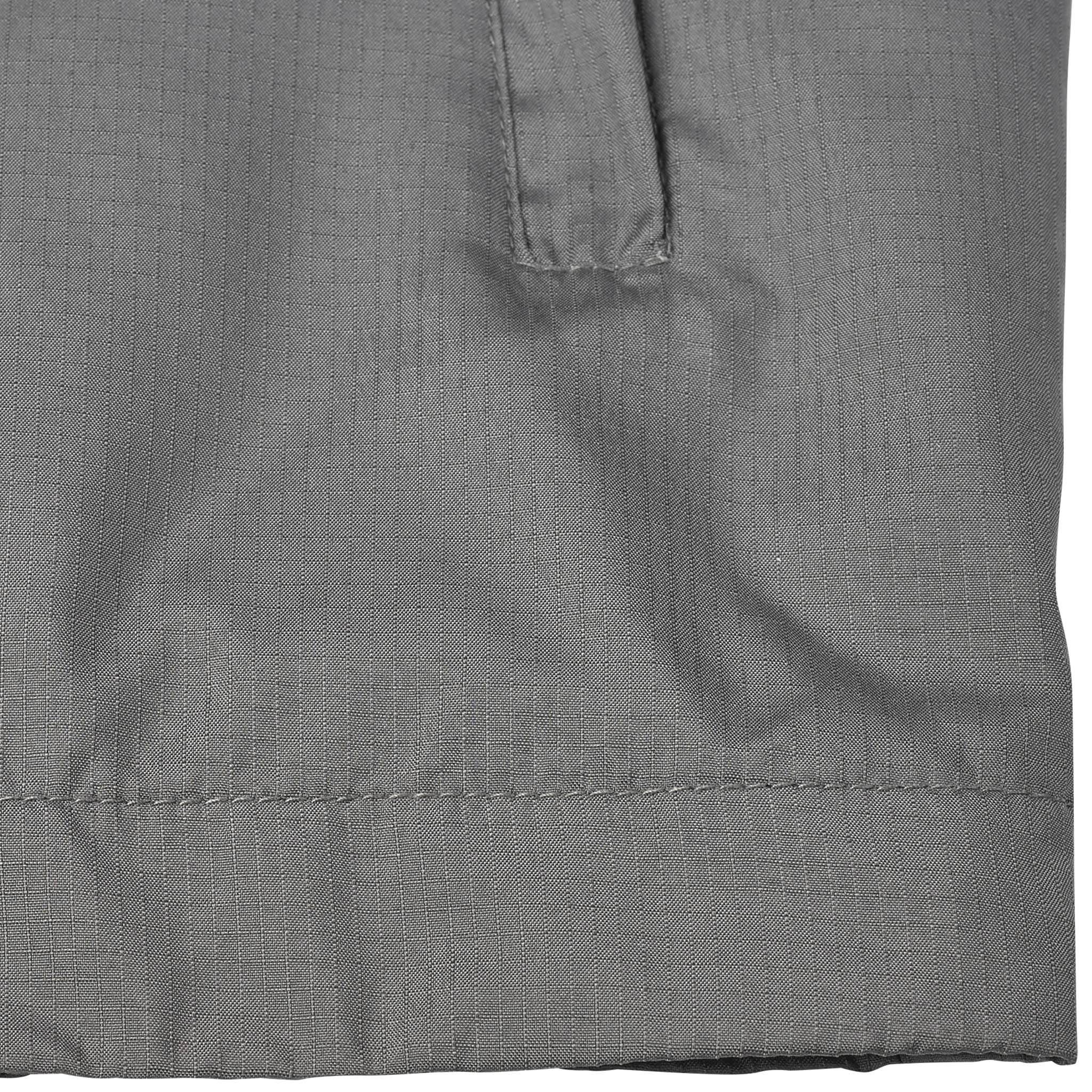 Closeup of grey Training jacket Spain v25, Match & Training wear, showing fabric texture, pocket and hem.