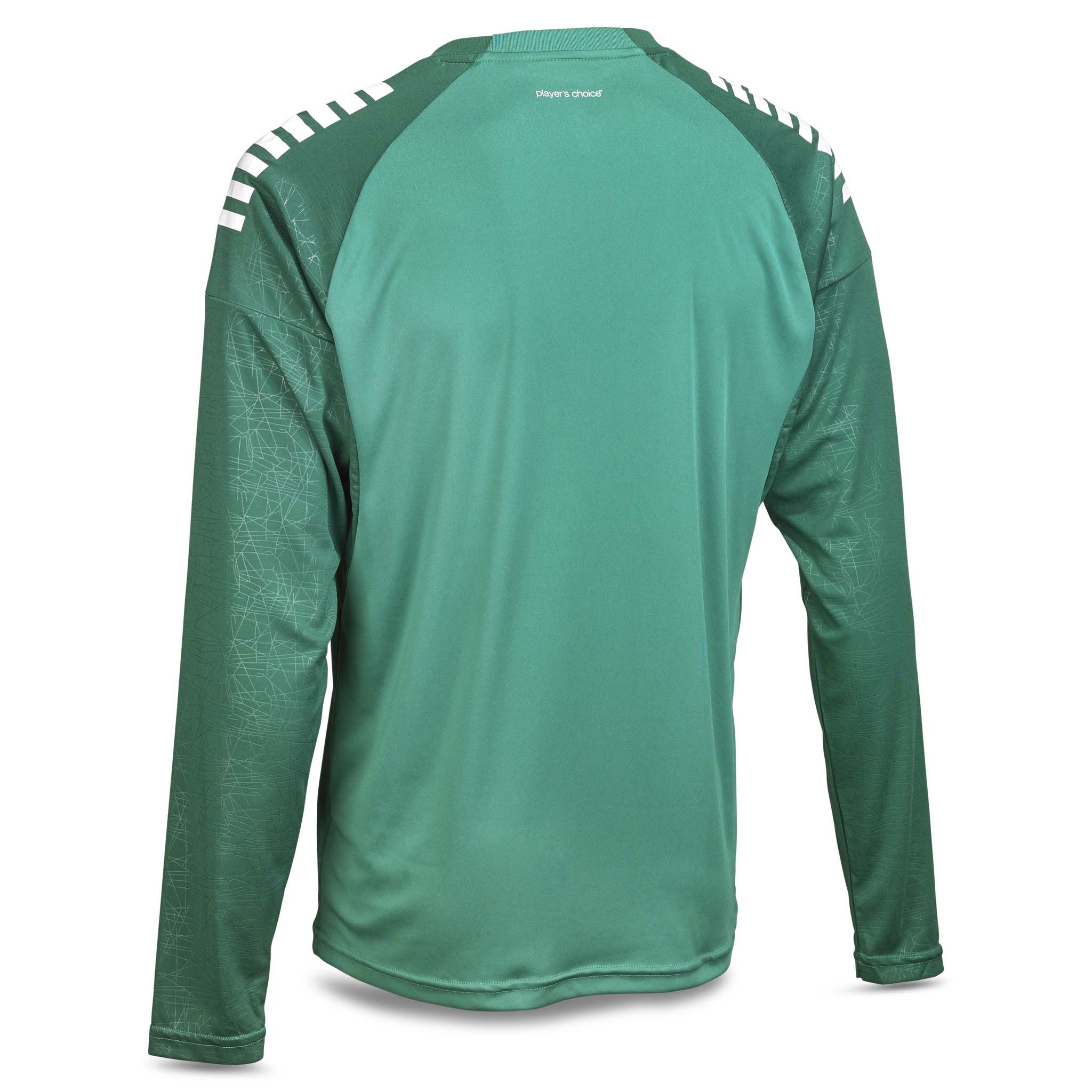Green and white Player shirt L/S Spain v25, Match & Training wear, back page view