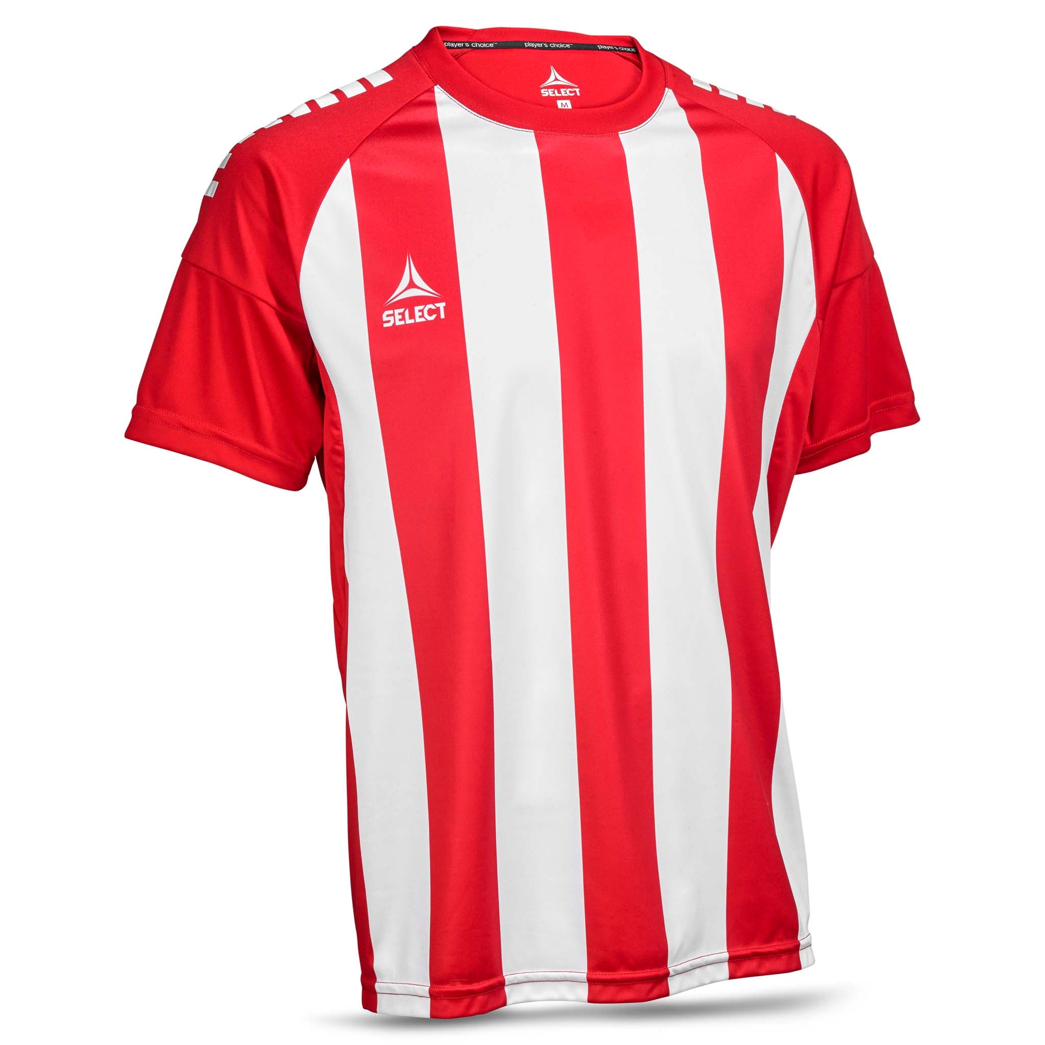 Spain Short Sleeve player shirt striped #colour_red/white