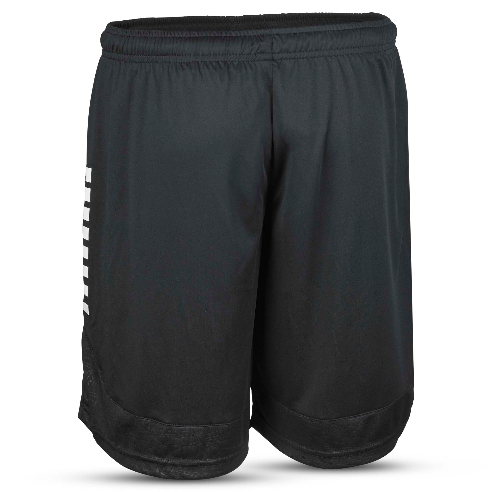 Player shorts Spain v25, Match & Training wear, black with white text, back page