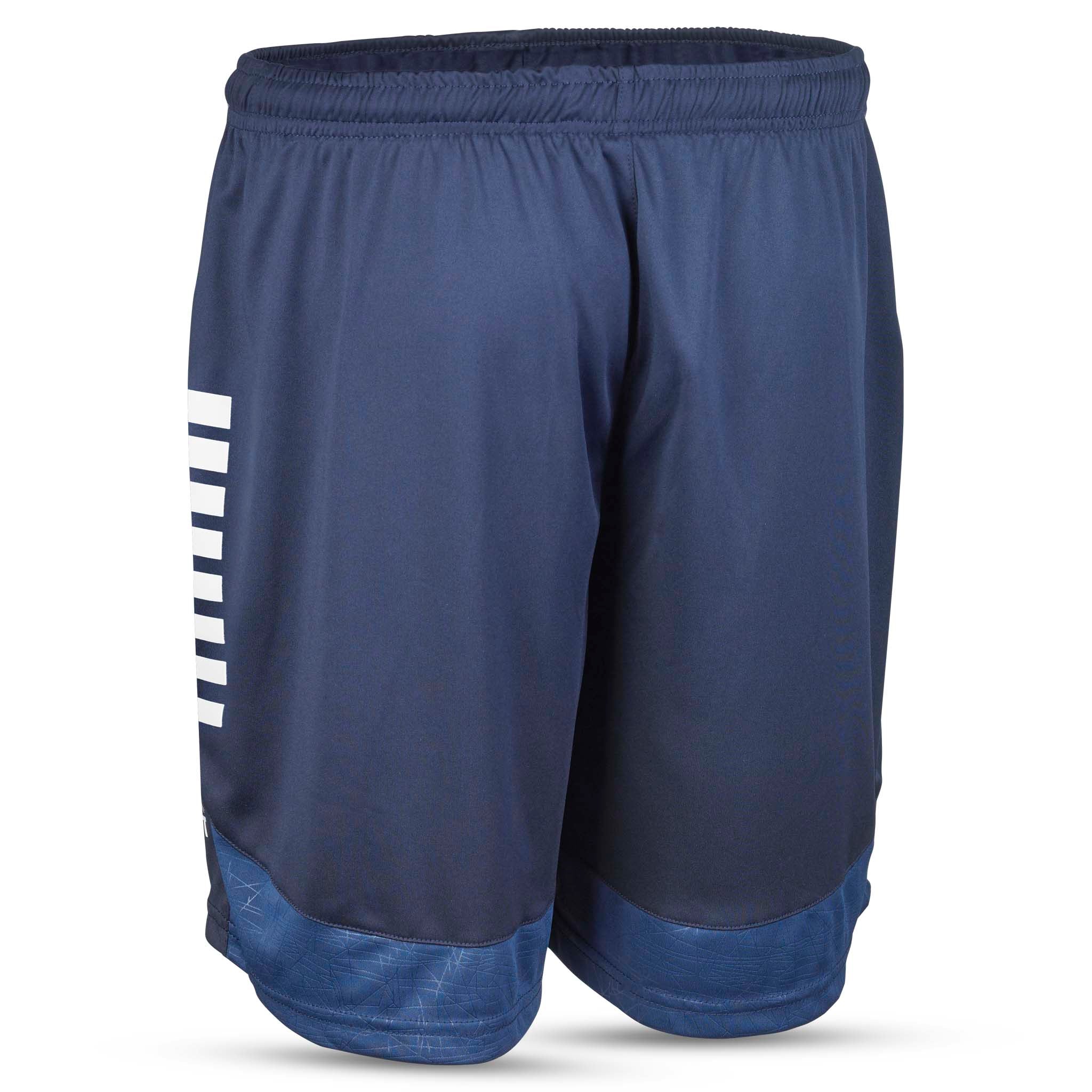 Player shorts Spain v25, navy with white stripes, Match & Training wear, back page view