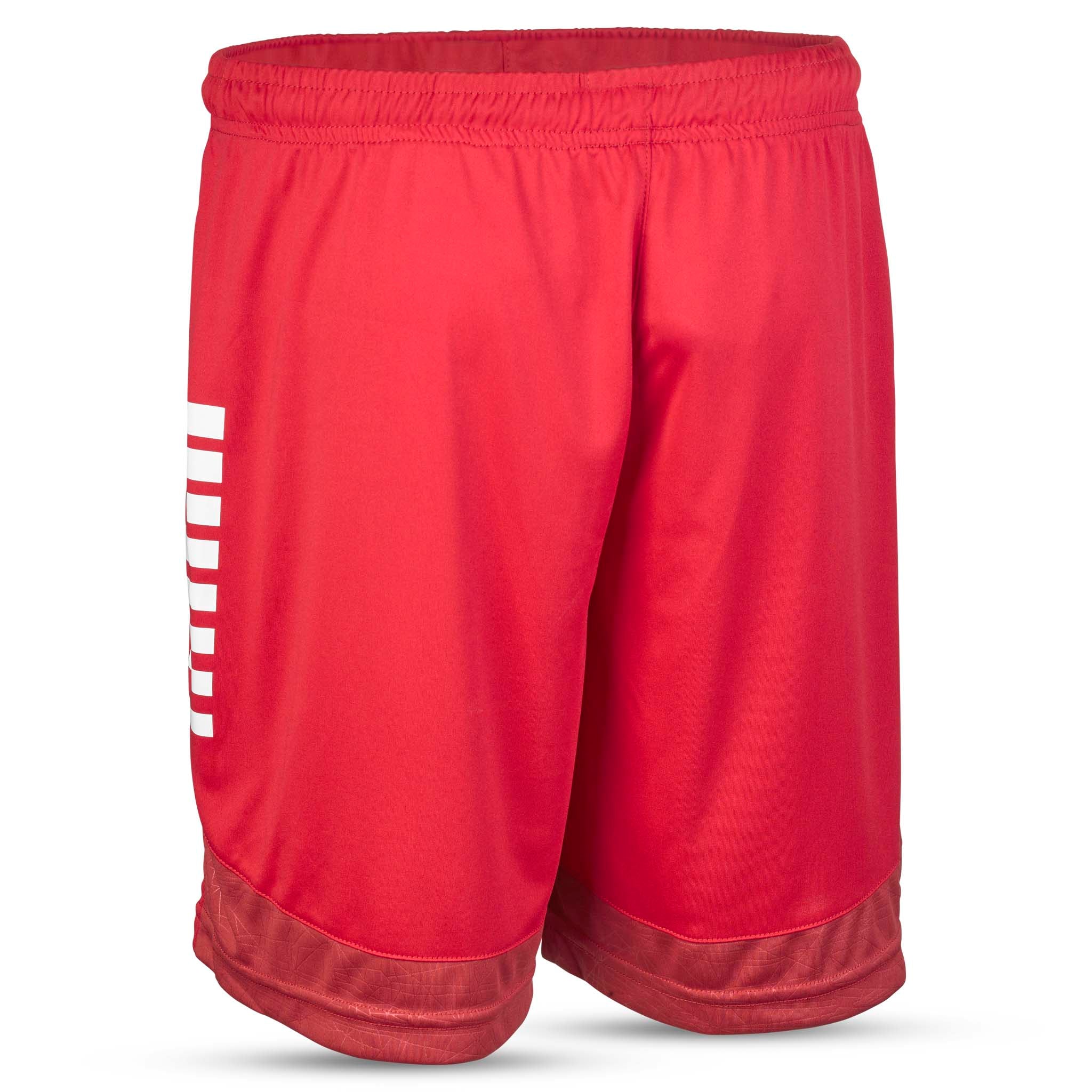 Red Player shorts Spain v25, Match & Training wear, white logo, back page view