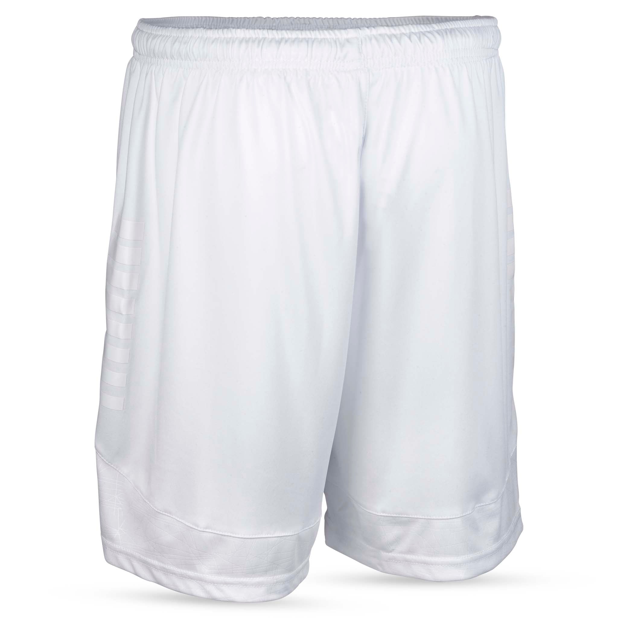 White Player shorts Spain v25, Match & Training wear, back page view with elastic waistband.