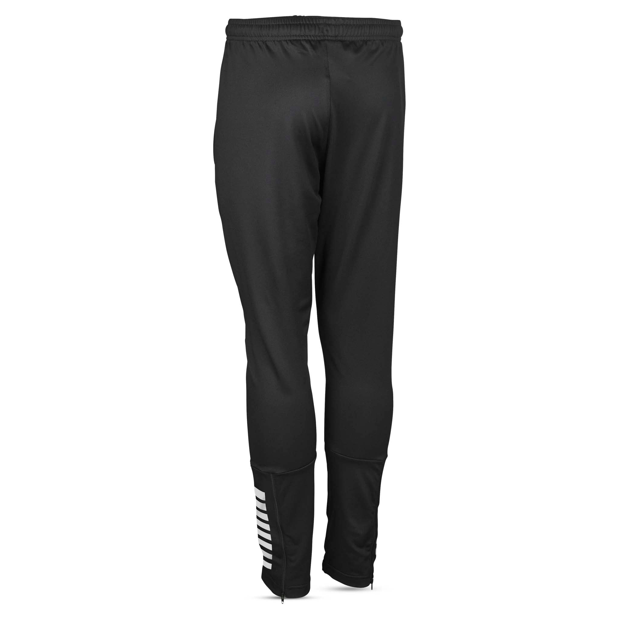 Black Training pants slim fit Spain v25, Match & Training wear, back page with white logo detail.