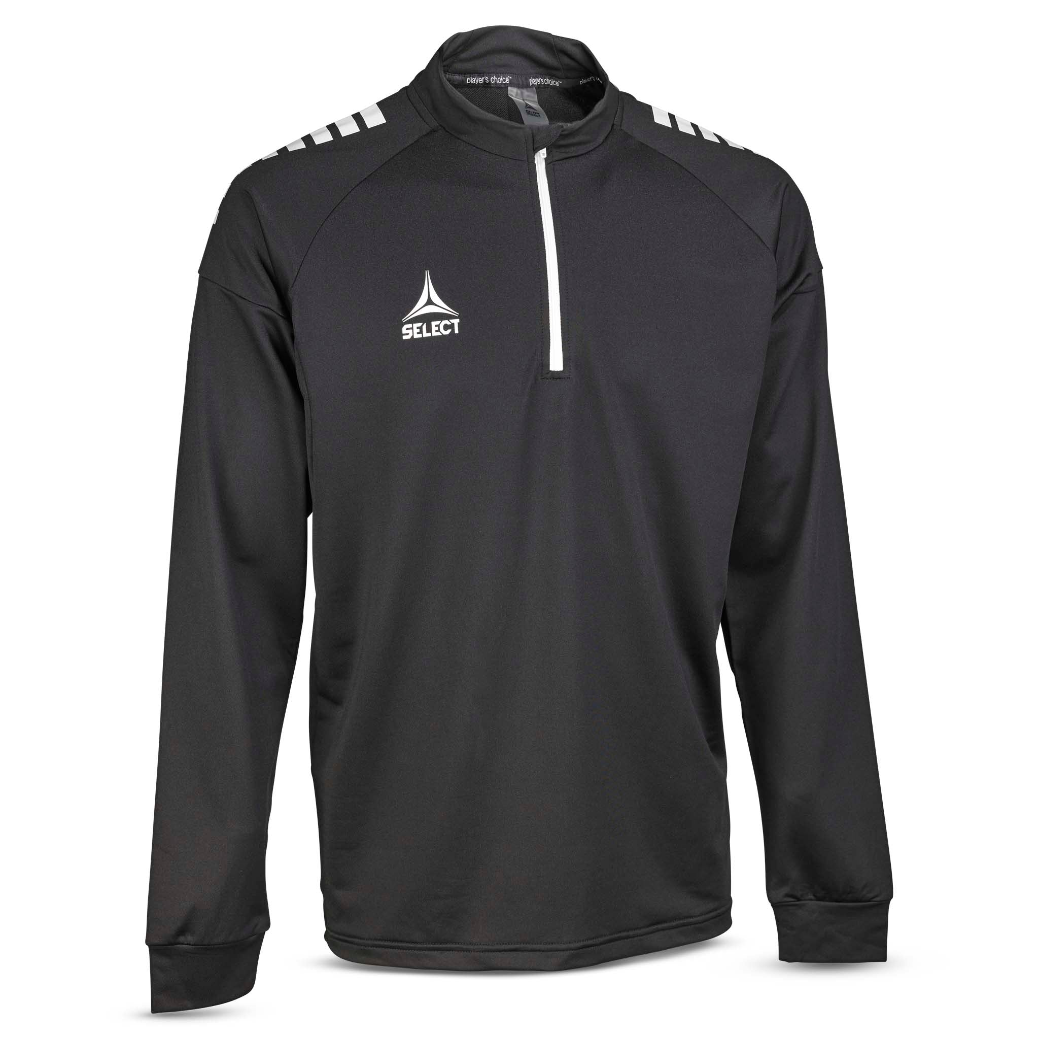 Front page of black and white Training sweat 1/2 zip Spain v25, Match & Training wear