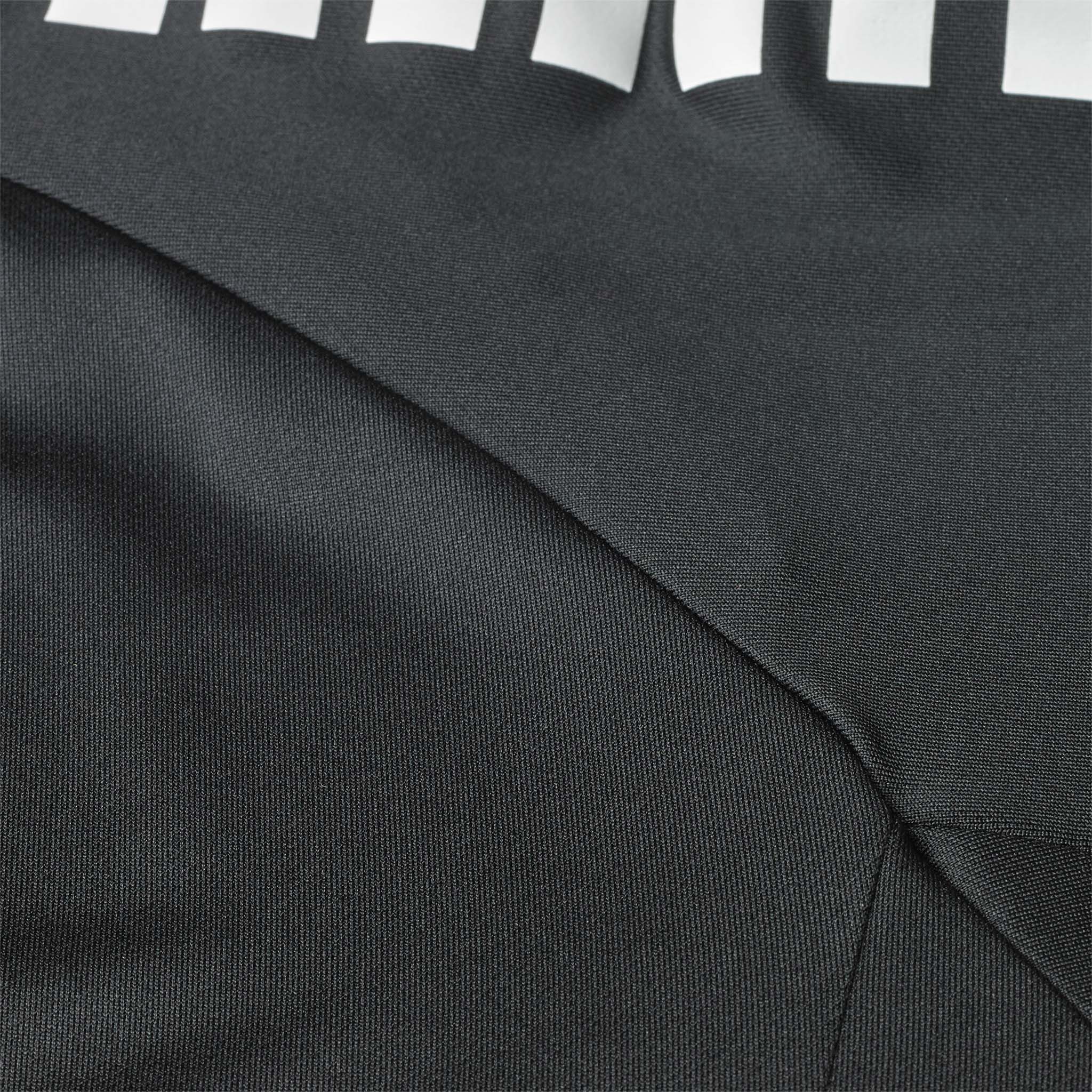 Closeup of black Training zip jacket Spain v25 with white stripe detail, Match & Training wear