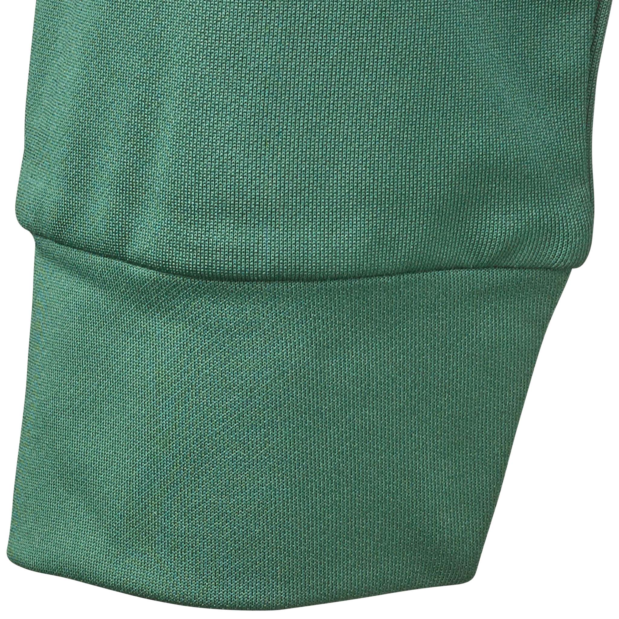 Closeup of green ribbed cuff on Training zip jacket Spain v25, Match & Training wear (football)