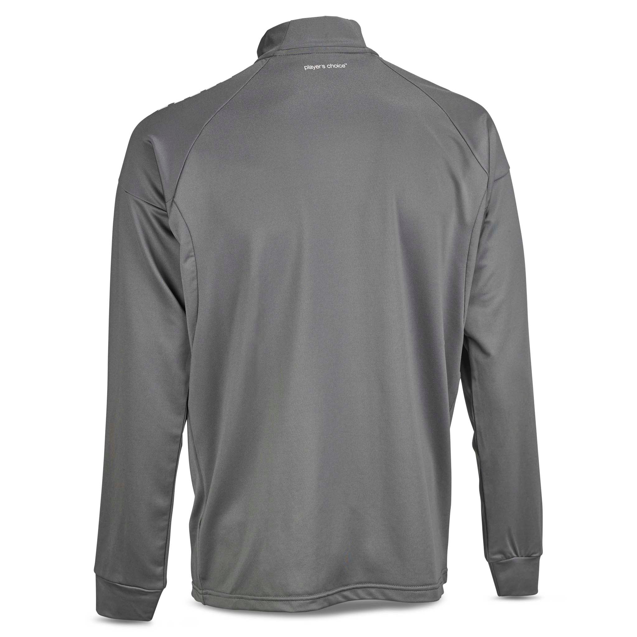 Back page of grey Training zip jacket Spain v25, Match & Training wear for football.