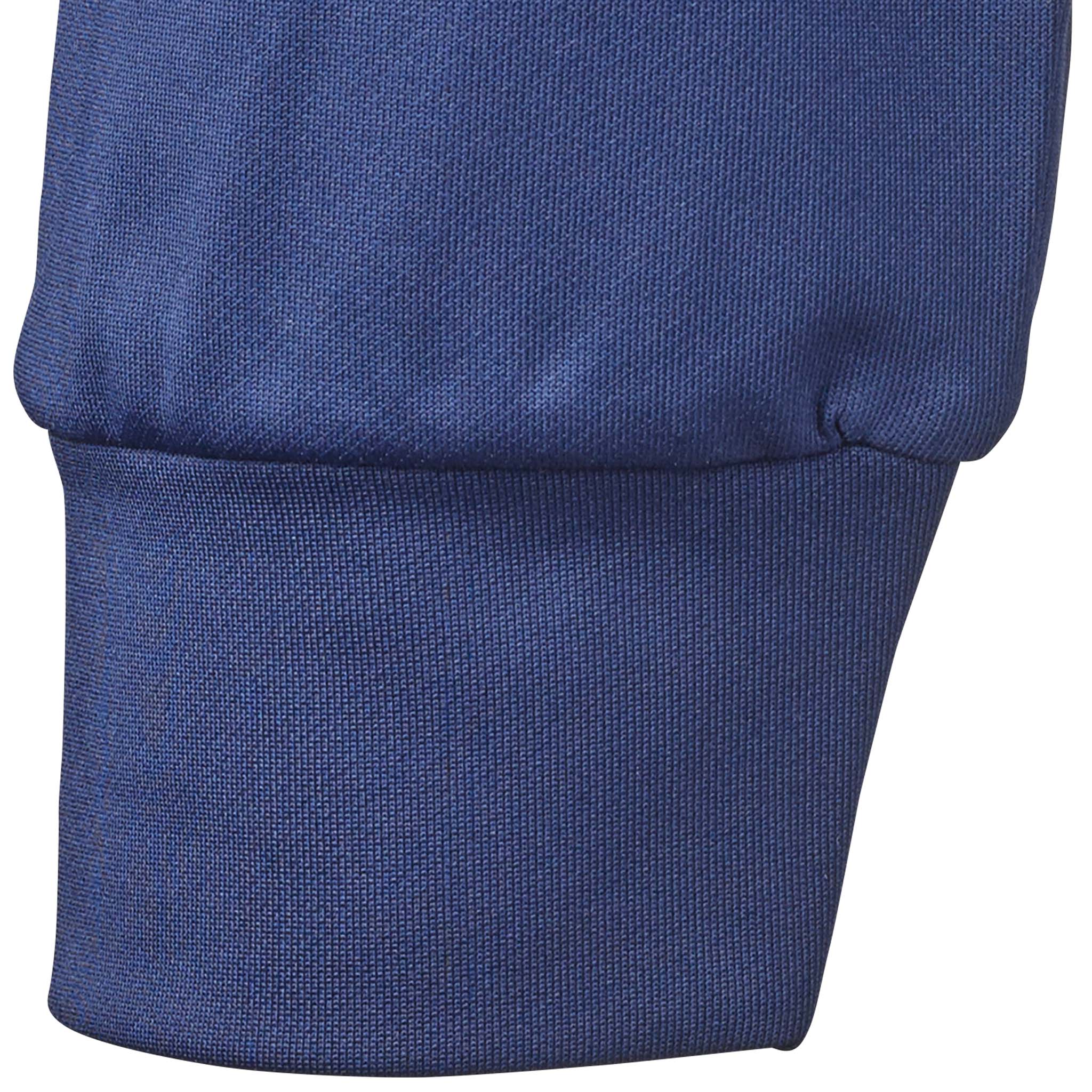 Closeup of navy ribbed cuff, Training zip jacket Spain v25, Match & Training football wear