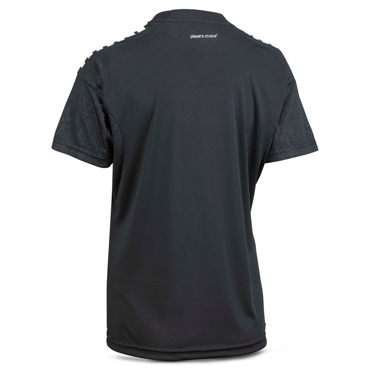 Black Player shirt S/S Spain woman v25, Match & Training wear, football, back page view.