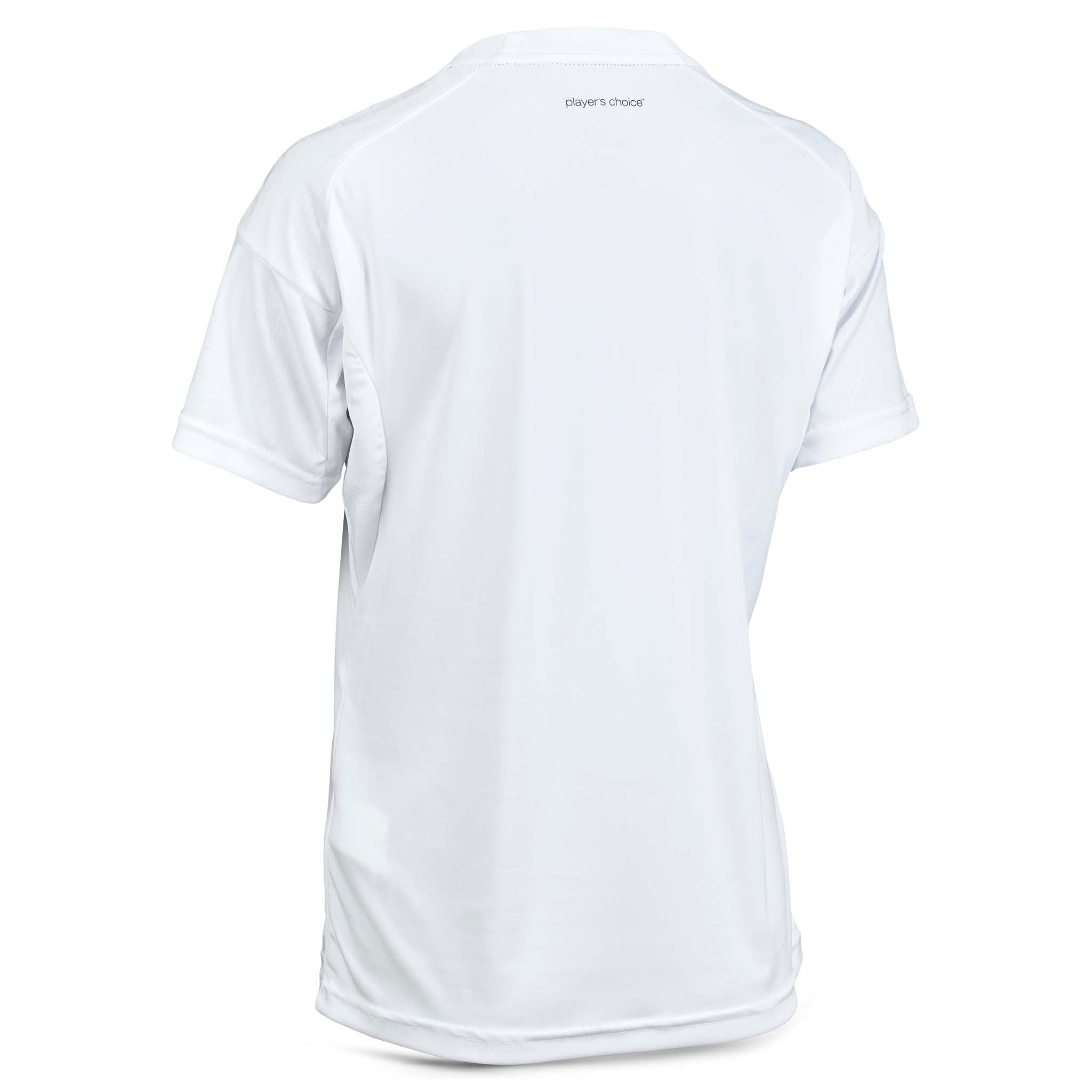 Back page of white Player shirt S/S Spain woman v25, Match & Training wear football