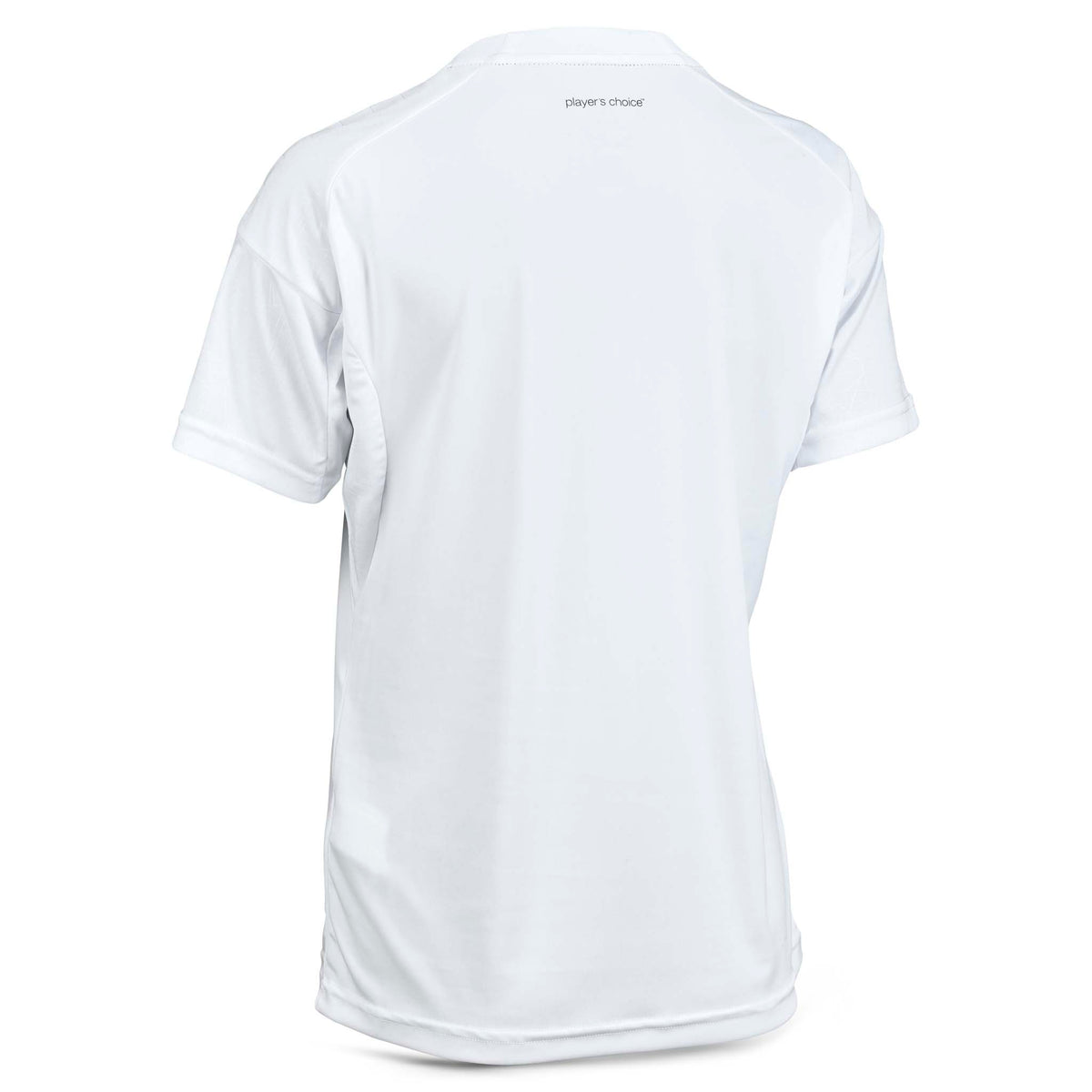 Back page of white Player shirt S/S Spain woman v25, Match & Training wear football