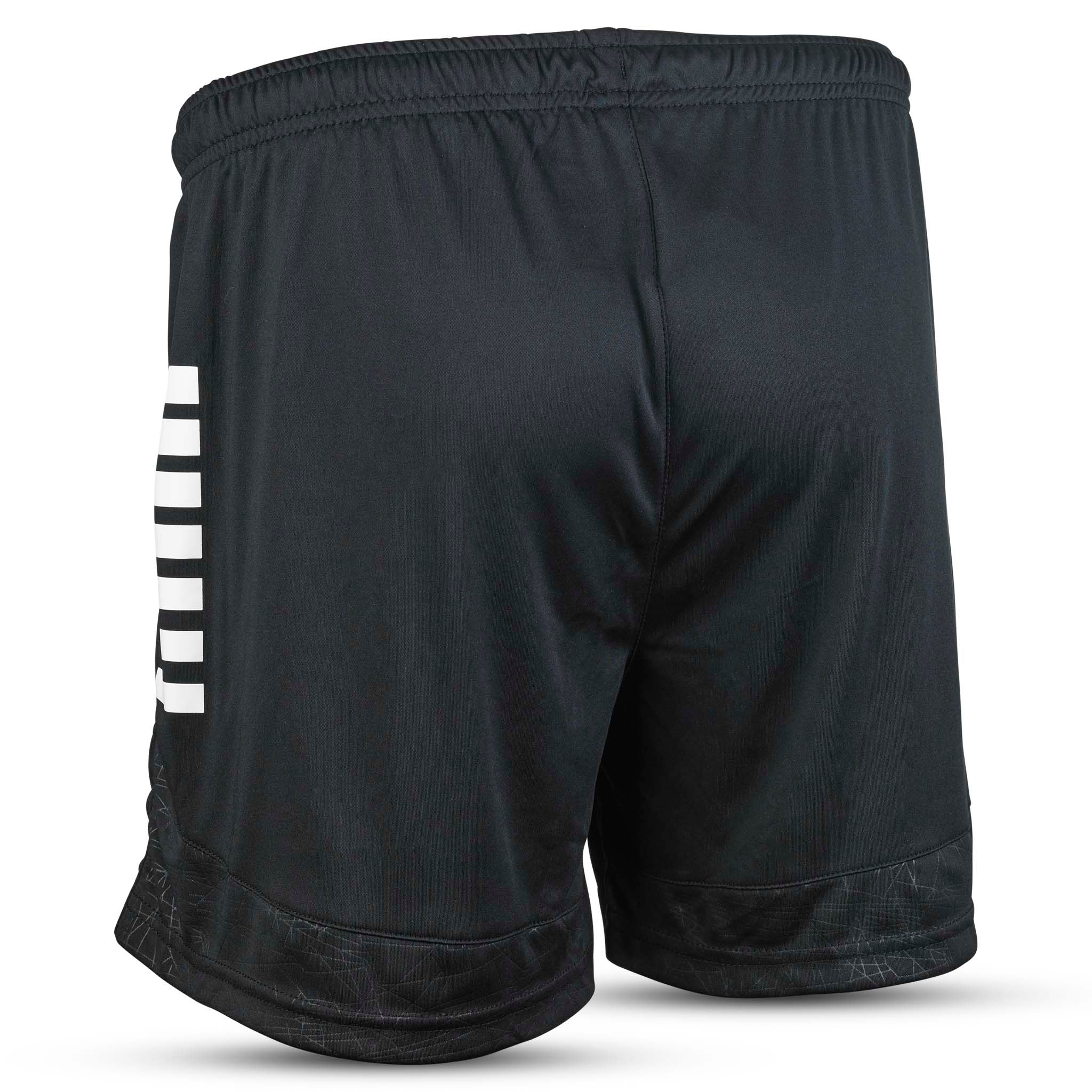Black Player shorts Spain woman v25, Match & Training wear, white logo, back page view