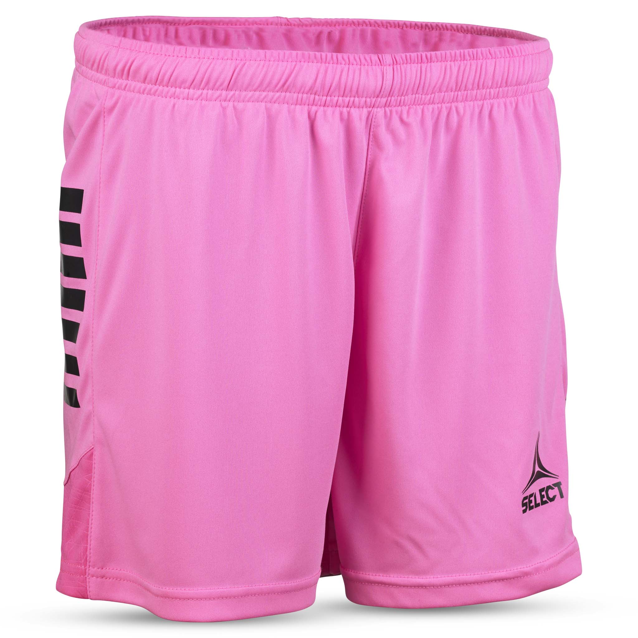 Player shorts Spain woman v25, pink with black details, Match & Training wear, front view