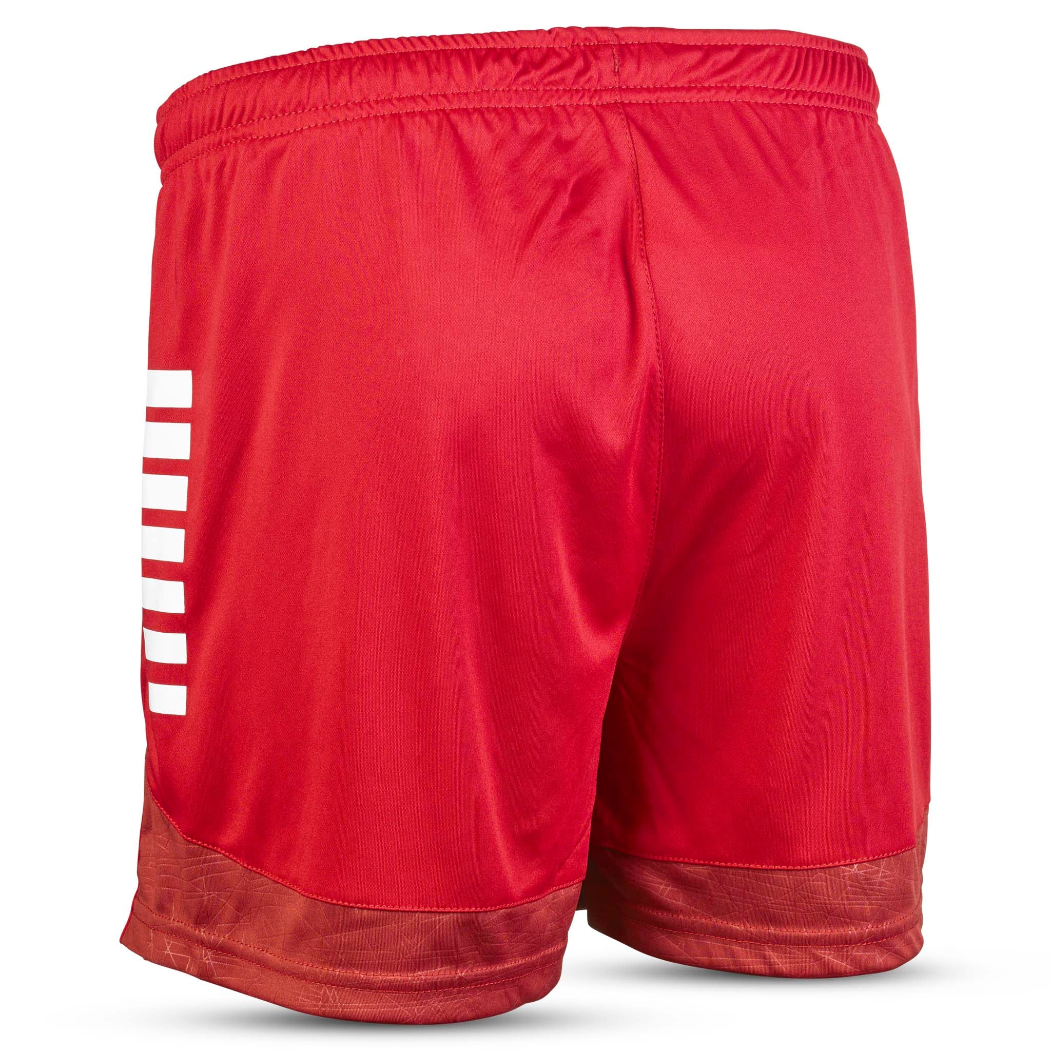 Red Player shorts Spain woman v25, Match & Training wear, back page with white stripes detail