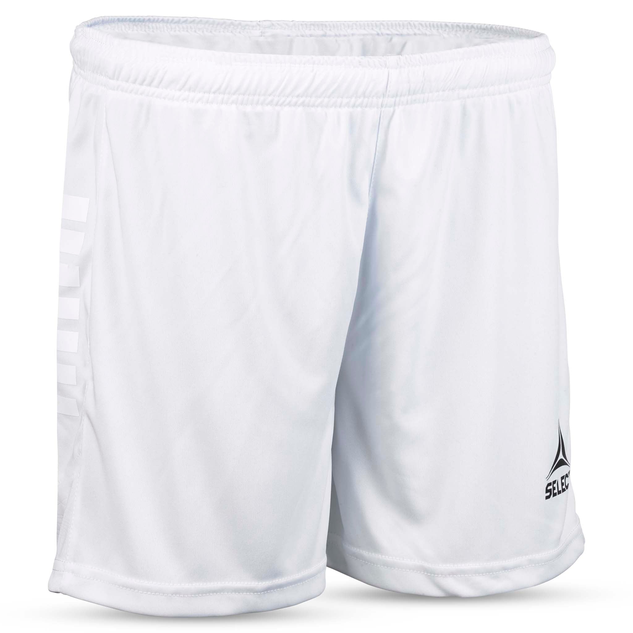 White Player shorts Spain woman v25, Match & Training wear, front view with grey logo