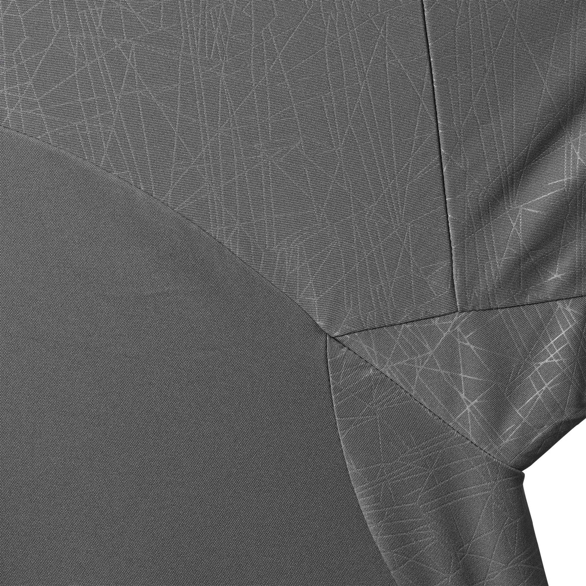 Closeup of Player shirt S/S Spain woman v25, Match & Training wear, grey fabric with white line pattern detail