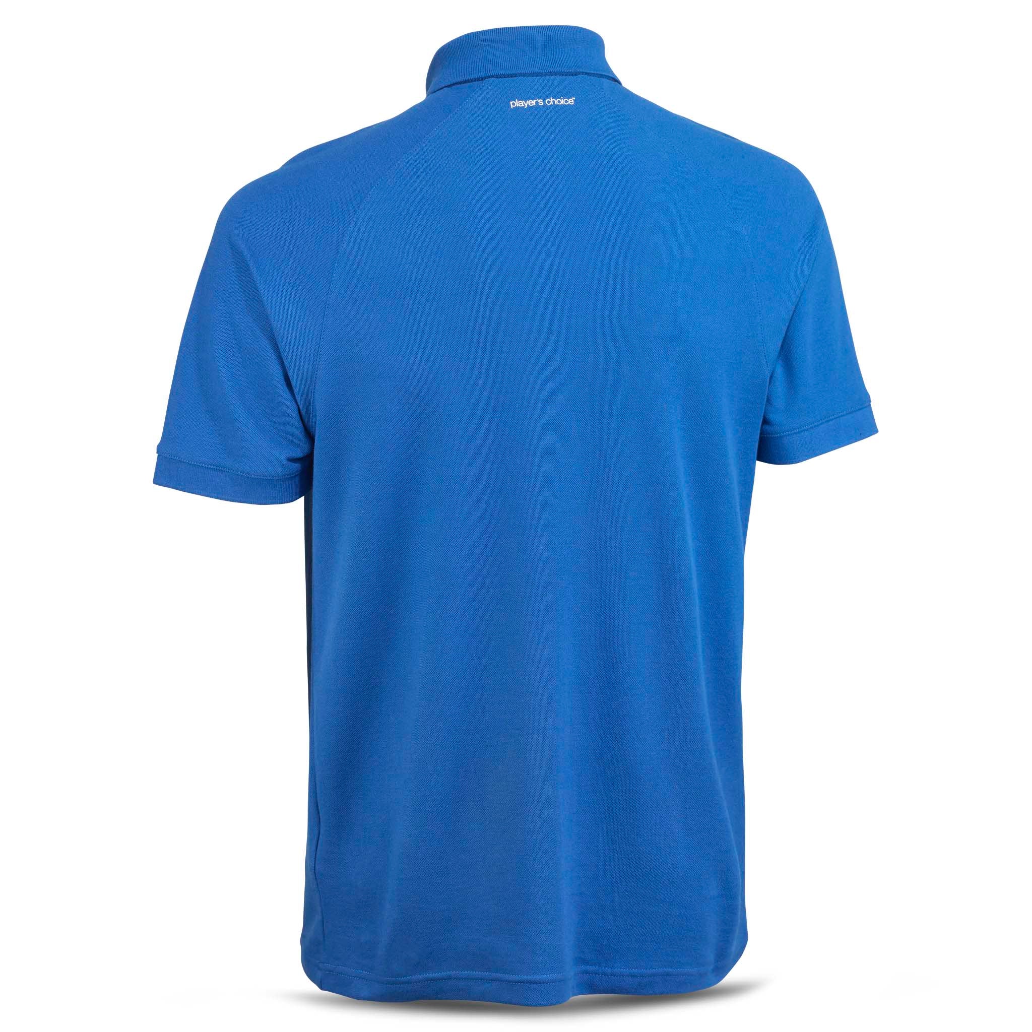Blue Polo t-shirt Oxford v25, leisure wear, back page view