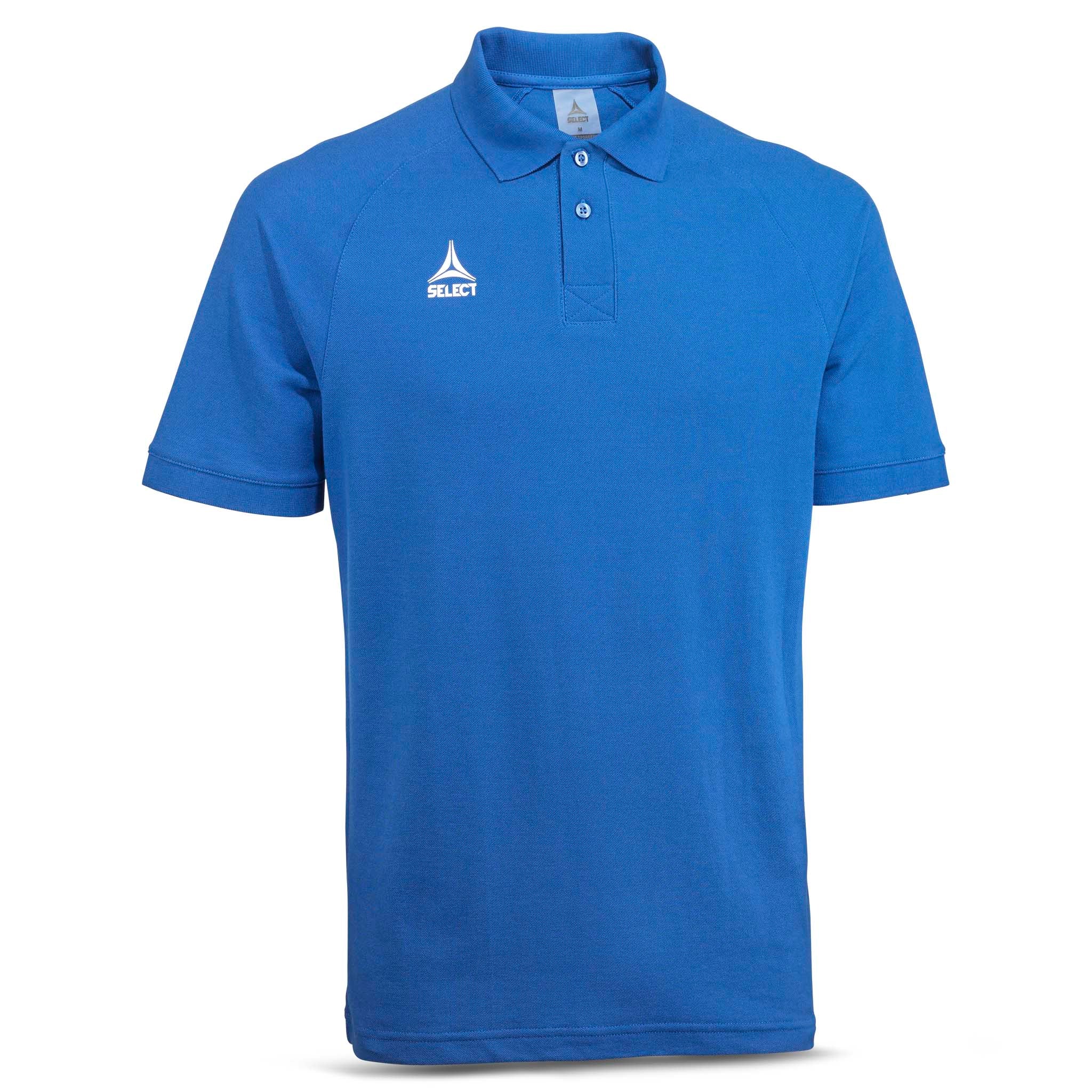 Blue Polo t-shirt Oxford v25, leisure wear, front view