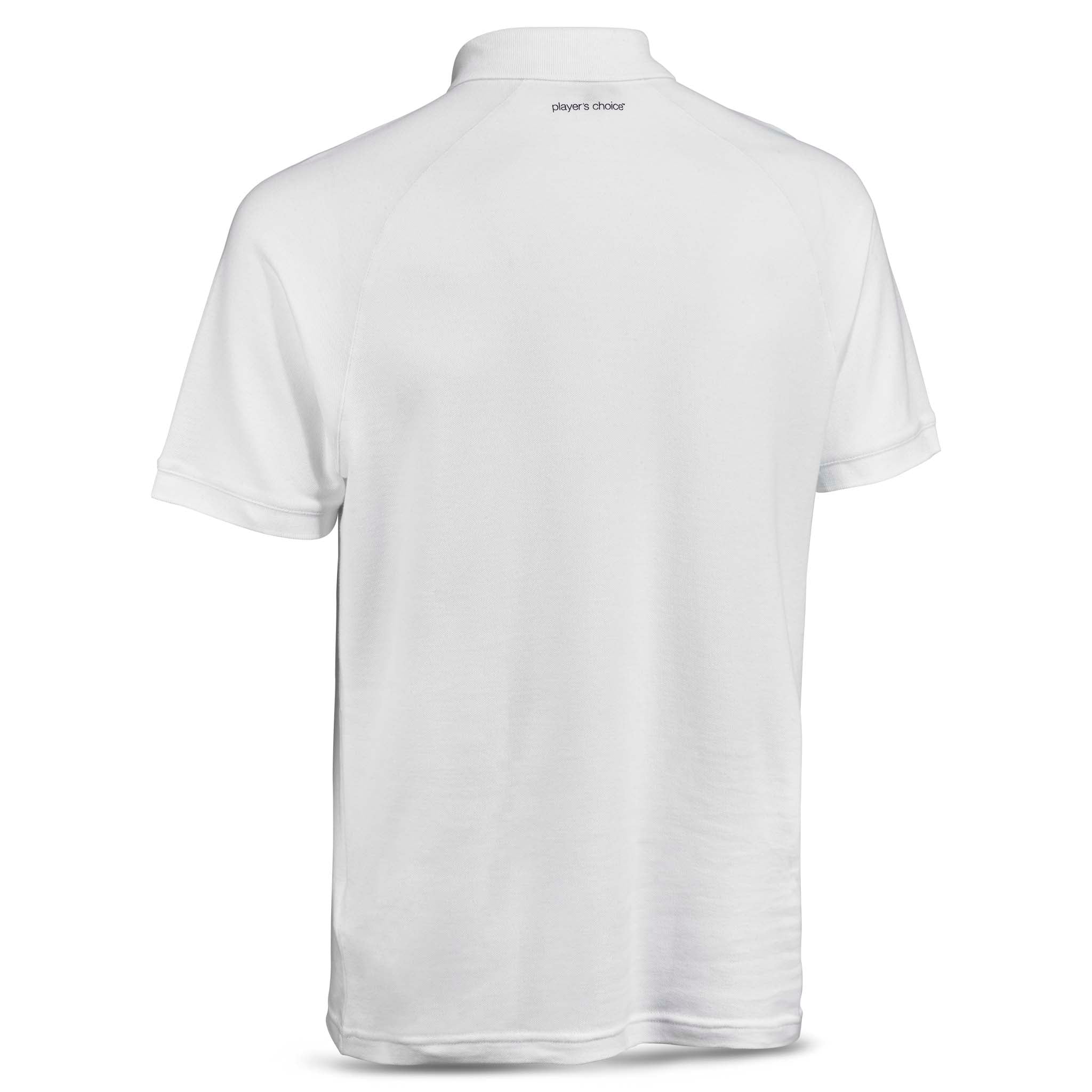 White Polo t-shirt Oxford v25, leisure wear, back page view