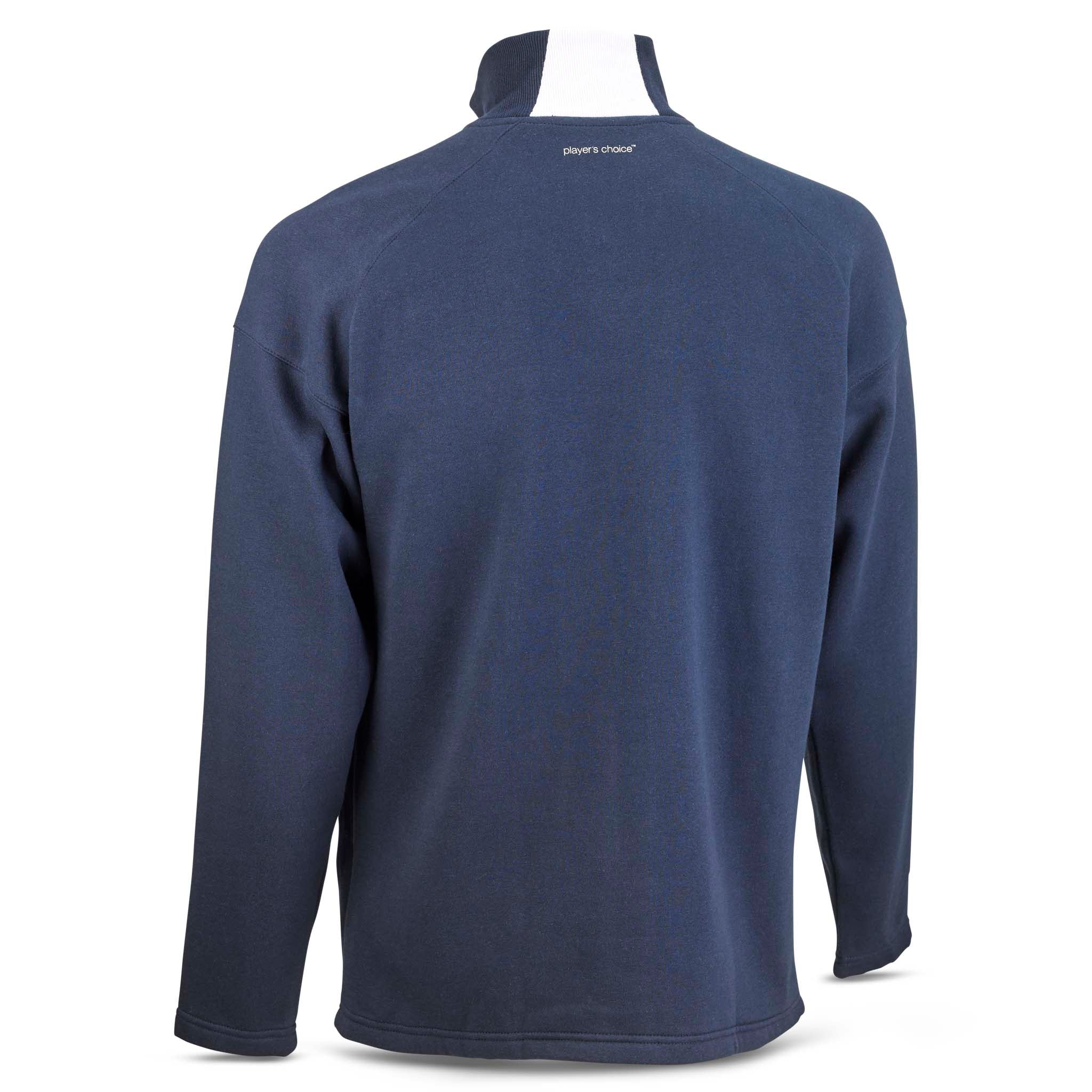 Navy blue Zip jacket Oxford v25, leisure wear, back page view