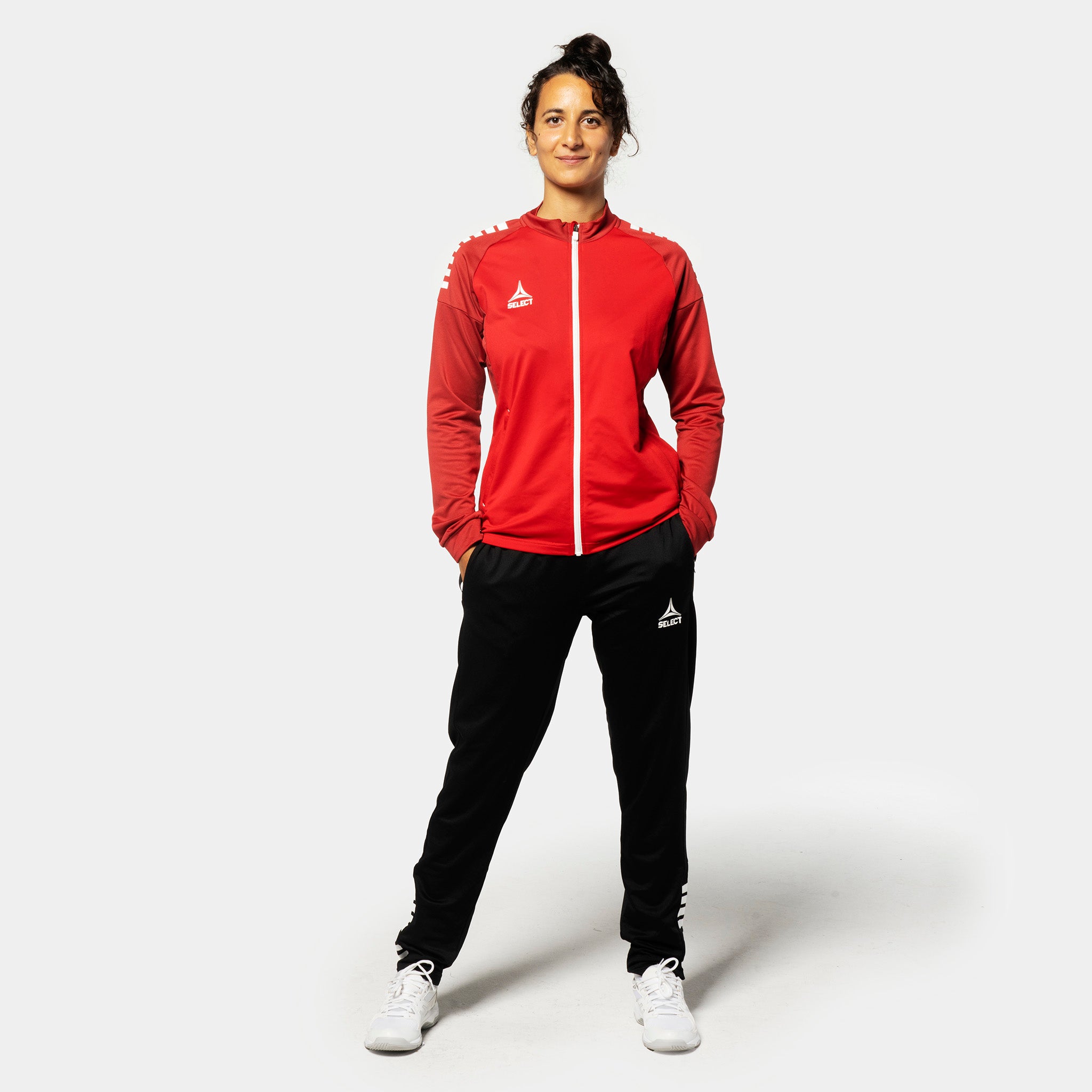 Spain Training zip jacket - Women #colour_red/white #colour_red/white