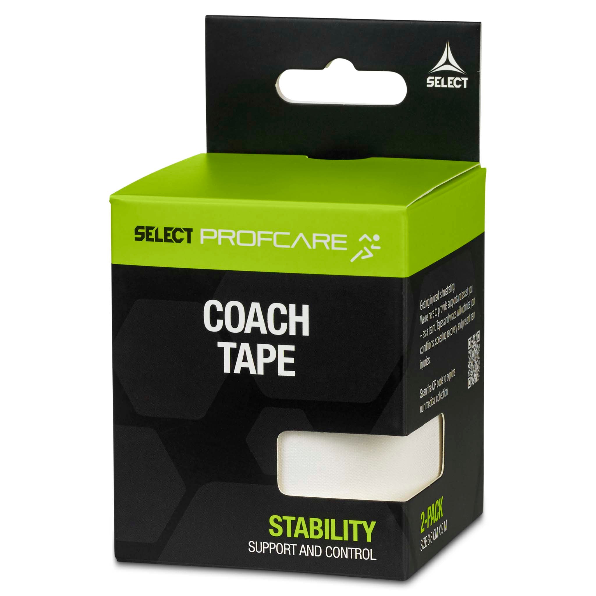 Coach sportstape 2-pack (3,8 cm. x 9 m.) #colour_white