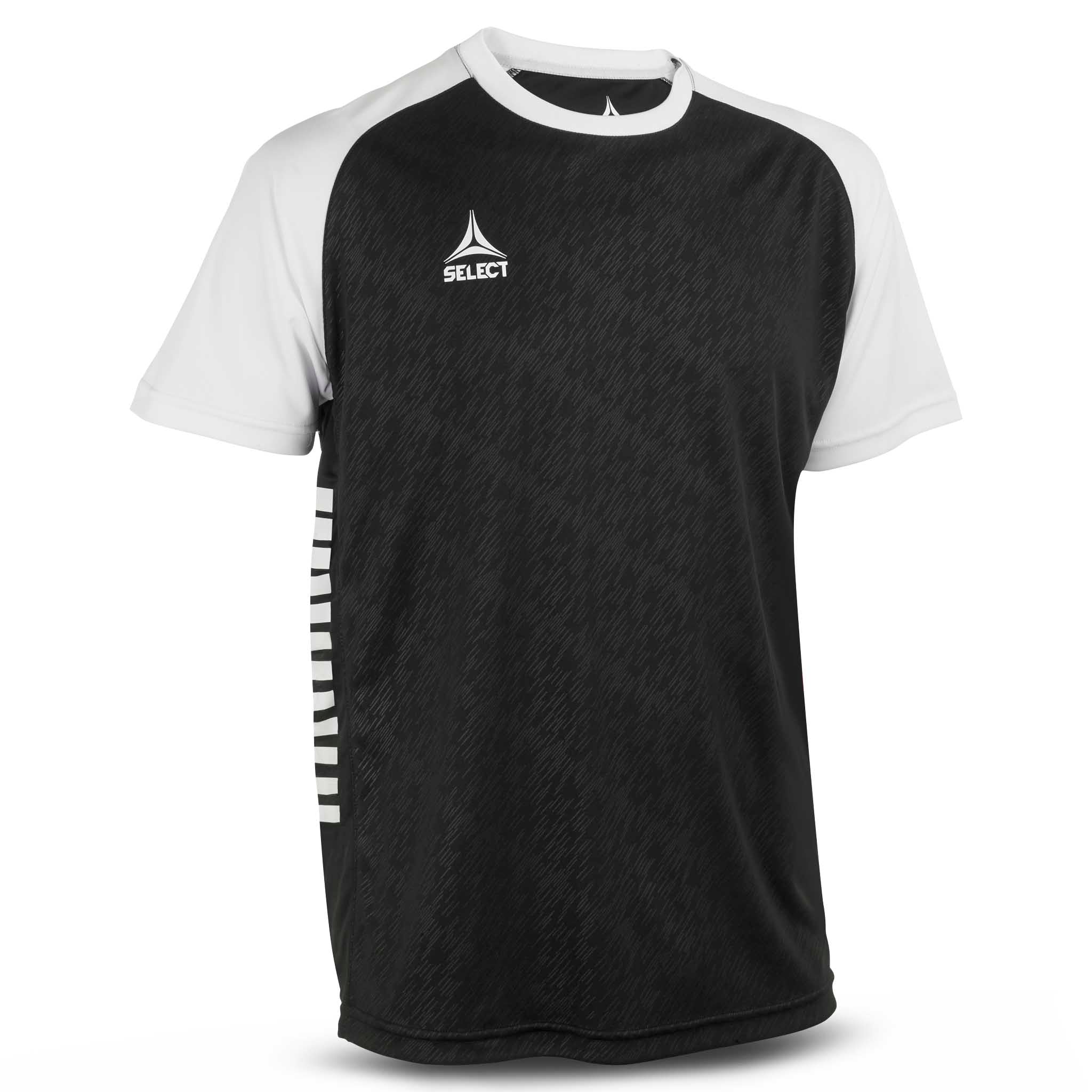 Forfra af sort og hvid Player shirt S/S Pisa X, Match & Training wear fodboldtrøje