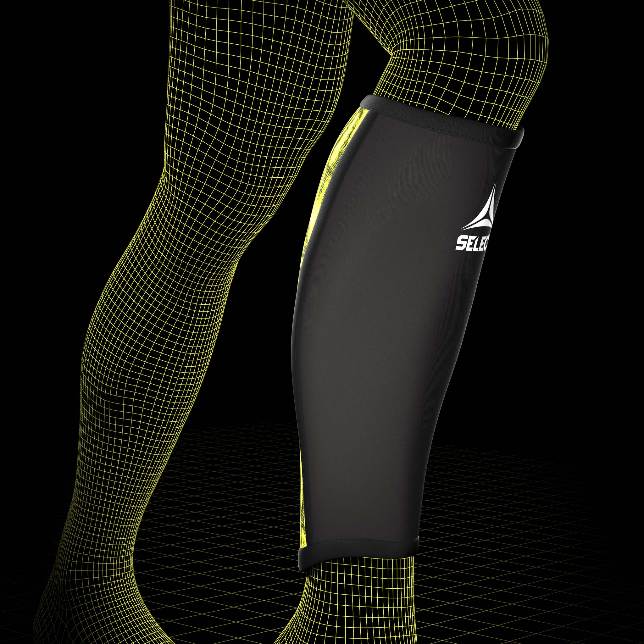 Calf support #colour_black/green #colour_black/green