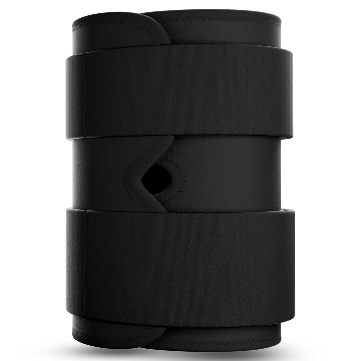 Wrist Support 2 sportsstøtte i sort, set fra bagsiden med justerbare remme.