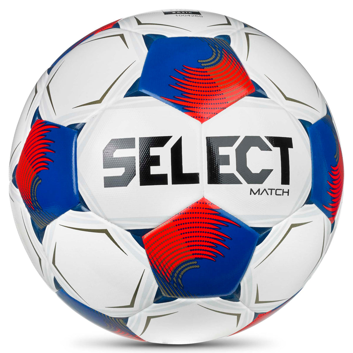 Front page of Match v26 football in white with red and blue panels