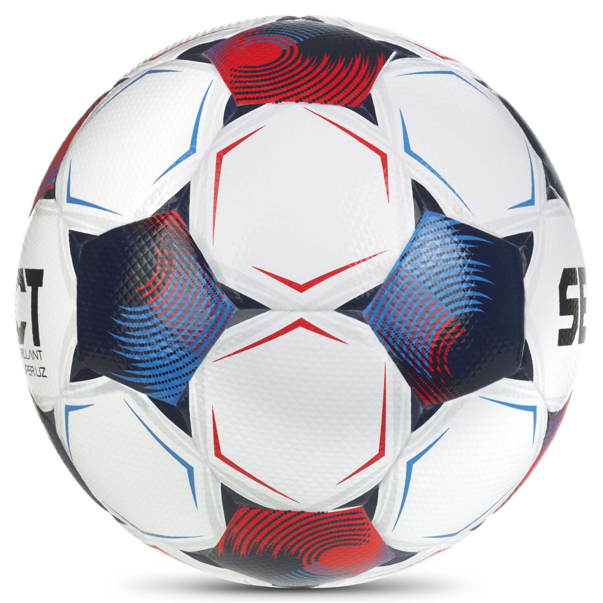Brillant Super UZ Allsvenskan v26 football in white, red and blue, right-side view