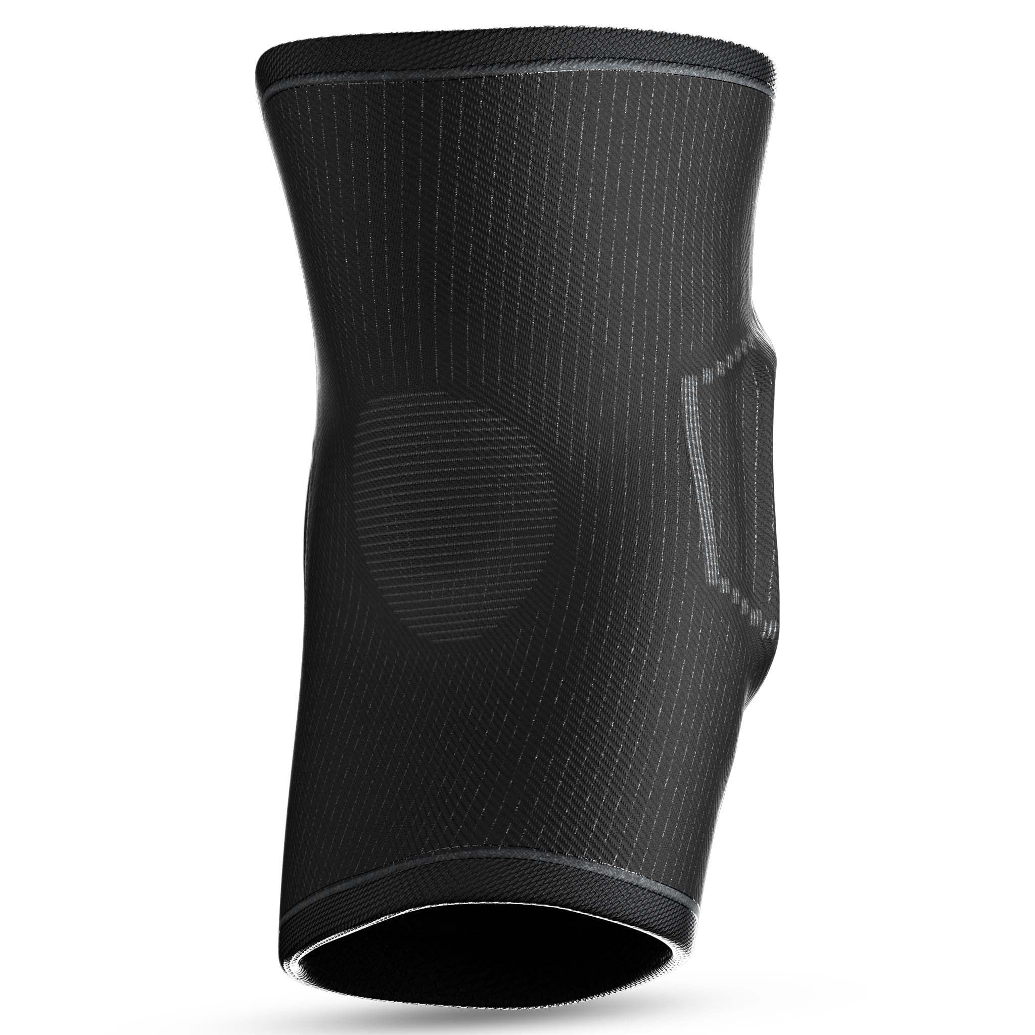 Black Elbow support w/pads 2-pack, sports support, back page view with padded protection.