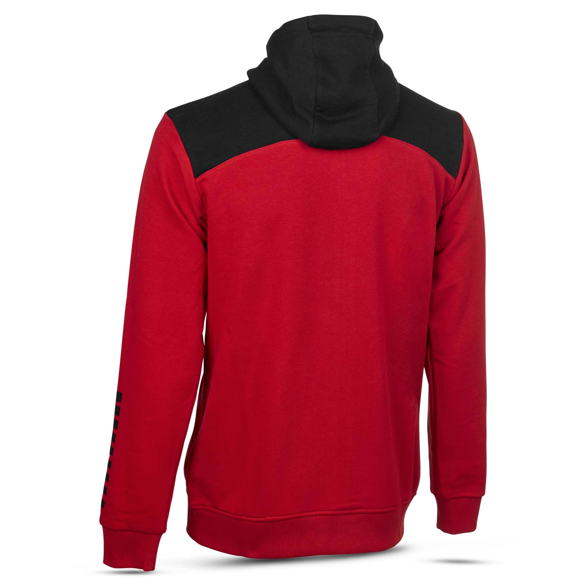 Oxford Zip hoodie #colour_red/black #colour_red/black