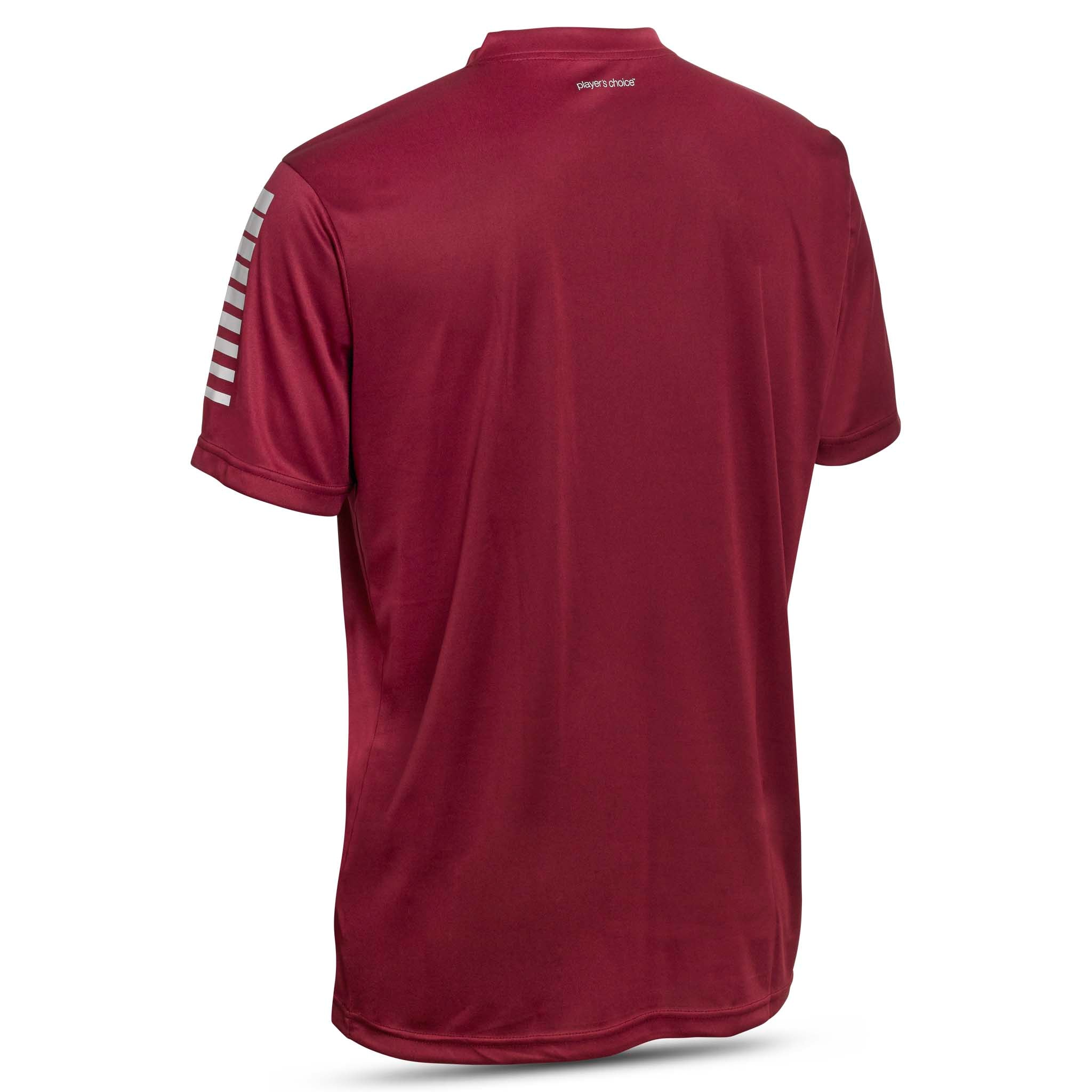 Pisa Short Sleeve player shirt #colour_bordeaux