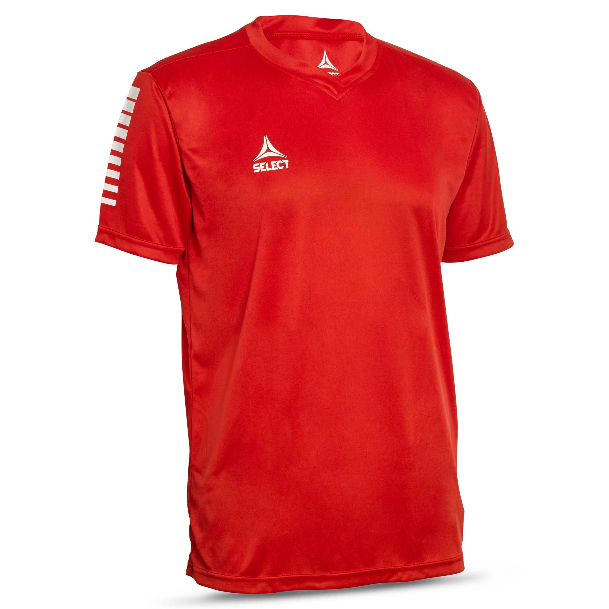 Pisa Short Sleeve player shirt #colour_red/white
