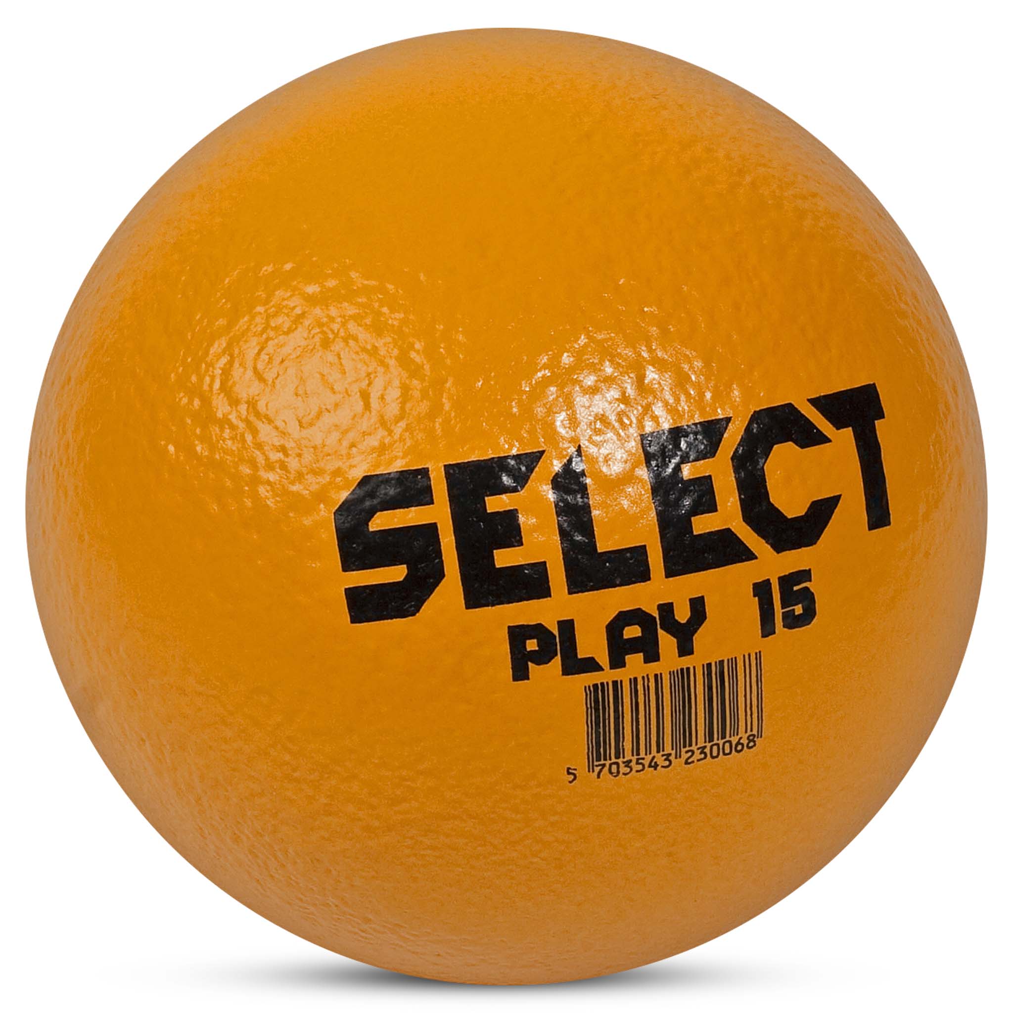 Orange Foam ball w/skin Play, Other balls, front page with black Select Play 15 logo